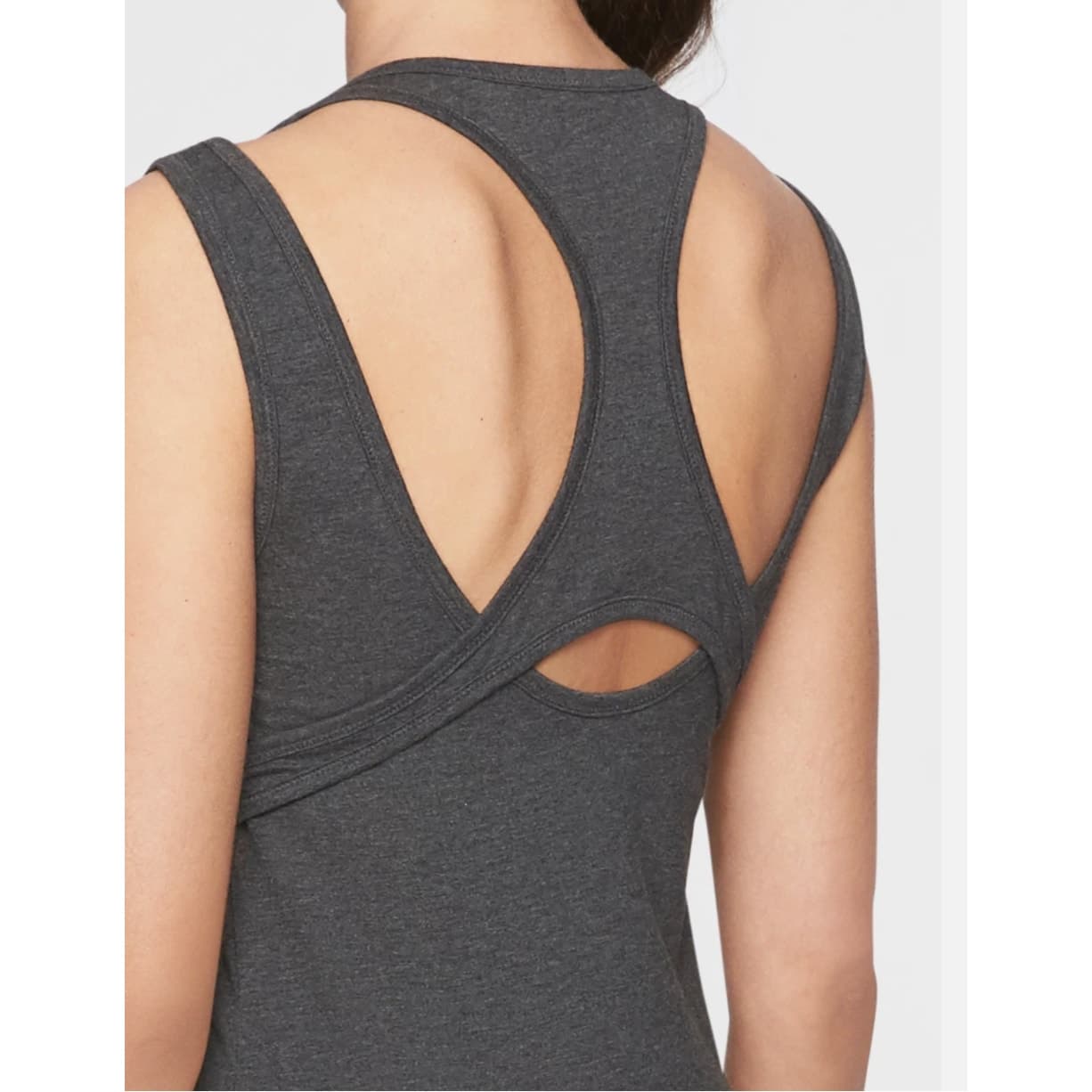 Athleta Rafina Built-In Bra Mini Tank Top Dress - Black - Large - Style # 291731 - Thumbnail 5