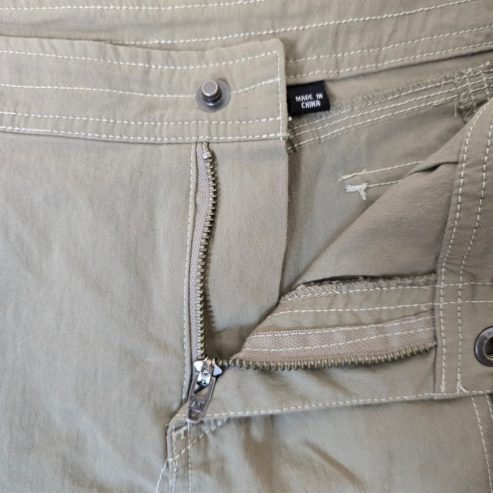 KUHL Khaki A-Line Mini Skirt - Size 6 - Thumbnail 3