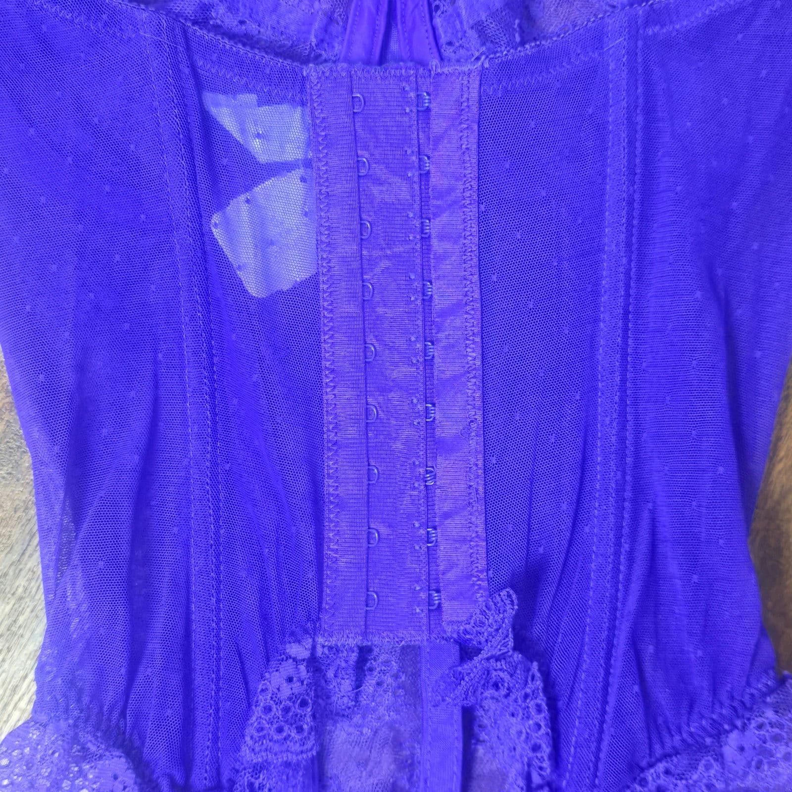 Vintage Victoria's Secret Gold Label NOS Deadstock NWT Purple Lace Corset - Thumbnail 8