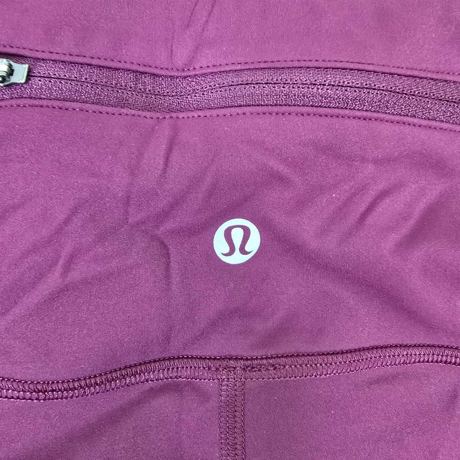 Lululemon Zip The Line Crop *23 - Deep Ruby/Poppy Coral - Size 2 - Style W6ASPS - Thumbnail 9