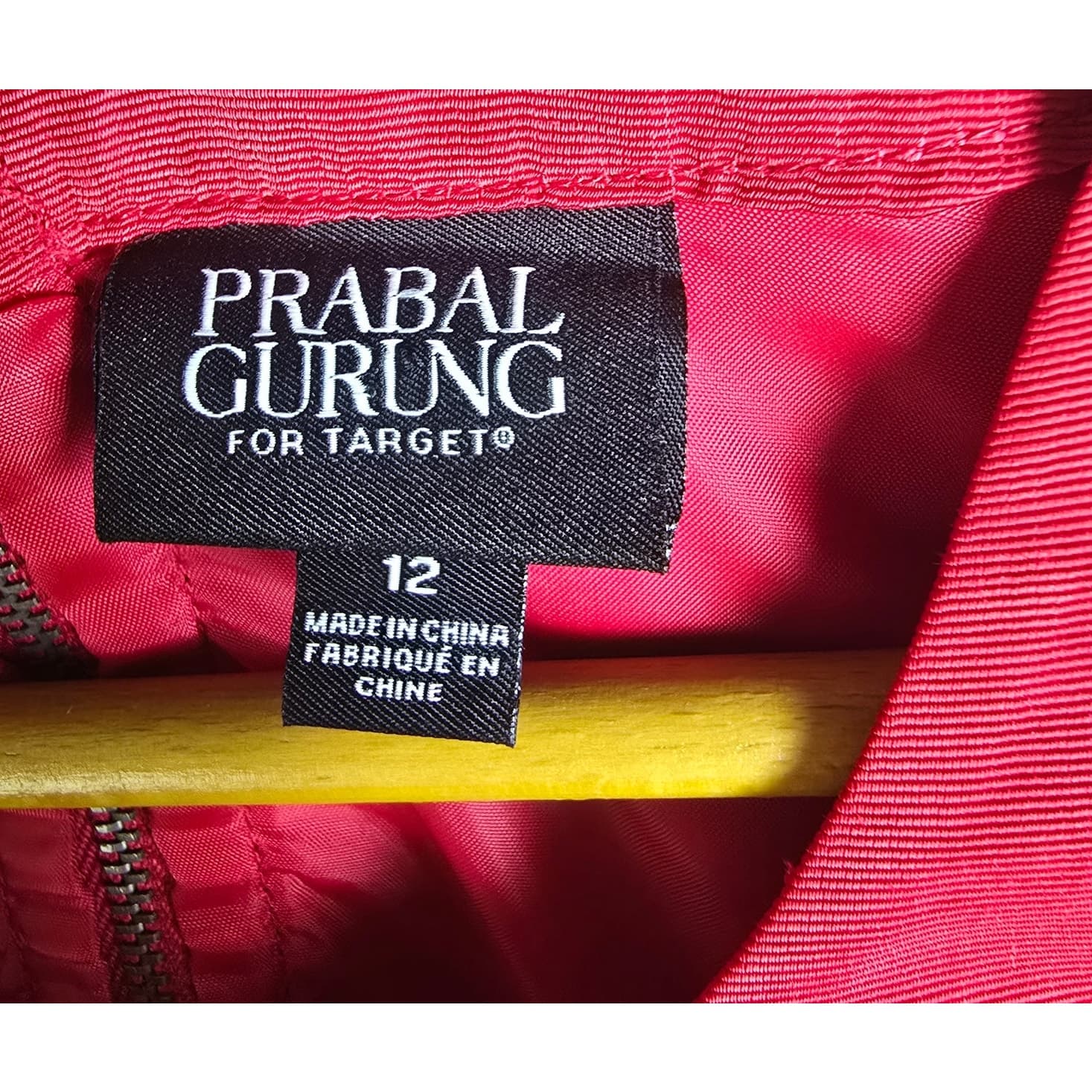 Prabal Gurung for Target Red & Black A-Line Mini Dress - Size 12 - Thumbnail 7