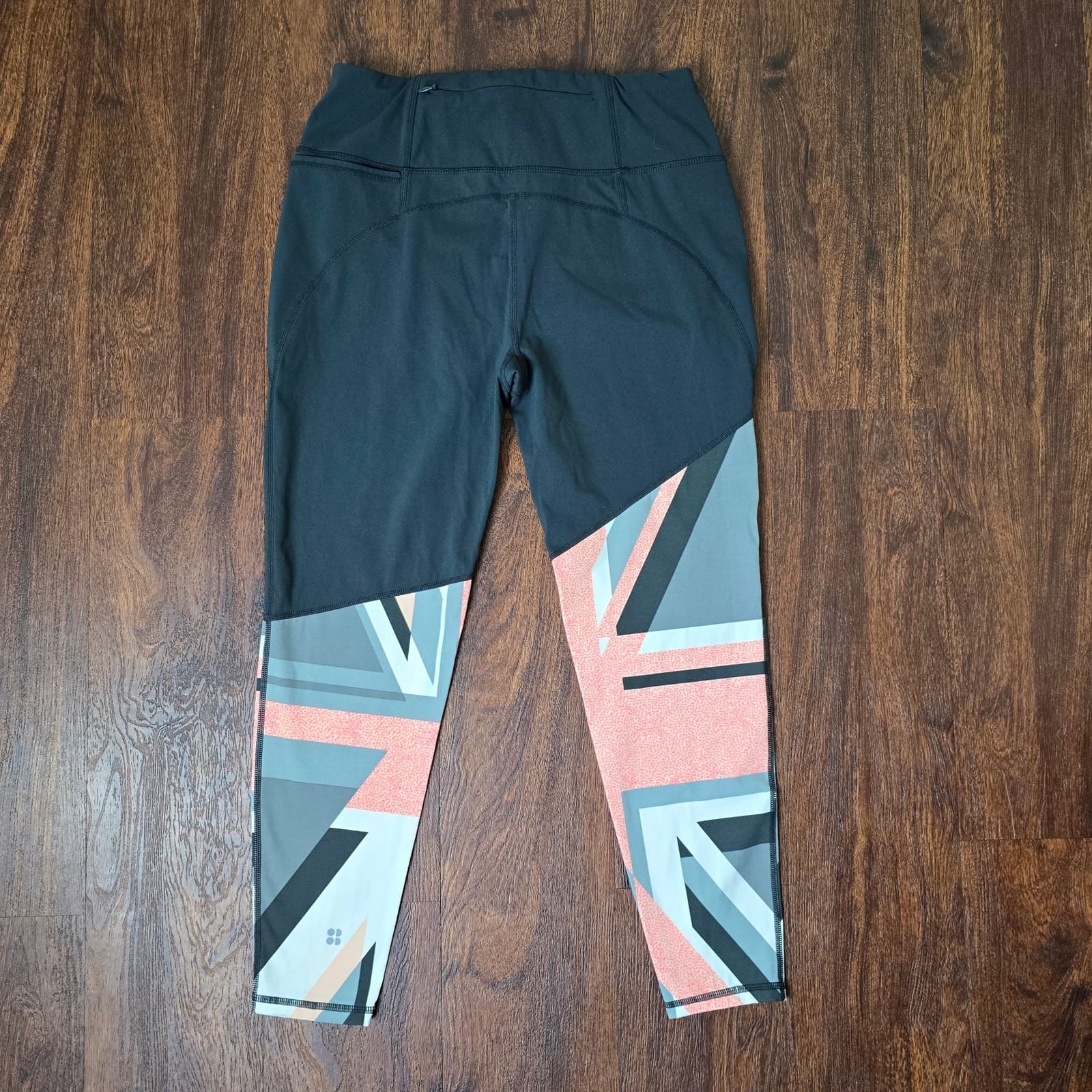 Sweaty Betty The Power 7/8 Leggings - Grey Union Jack - Medium - Thumbnail 3