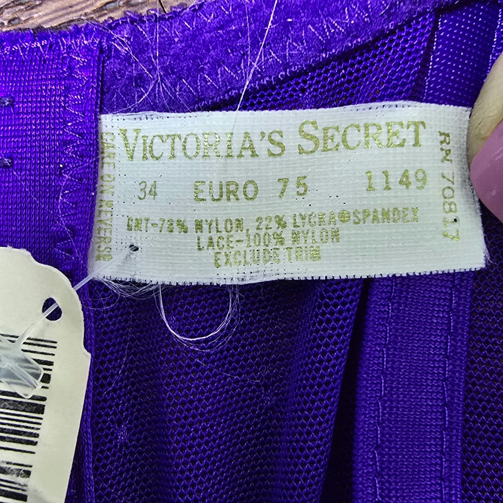Vintage Victoria's Secret Gold Label NOS Deadstock NWT Purple Lace Corset - Thumbnail 10