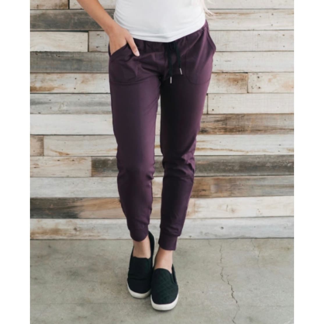 Zyia Active Unwind Jogger in Plum Purple - Large - Thumbnail 2