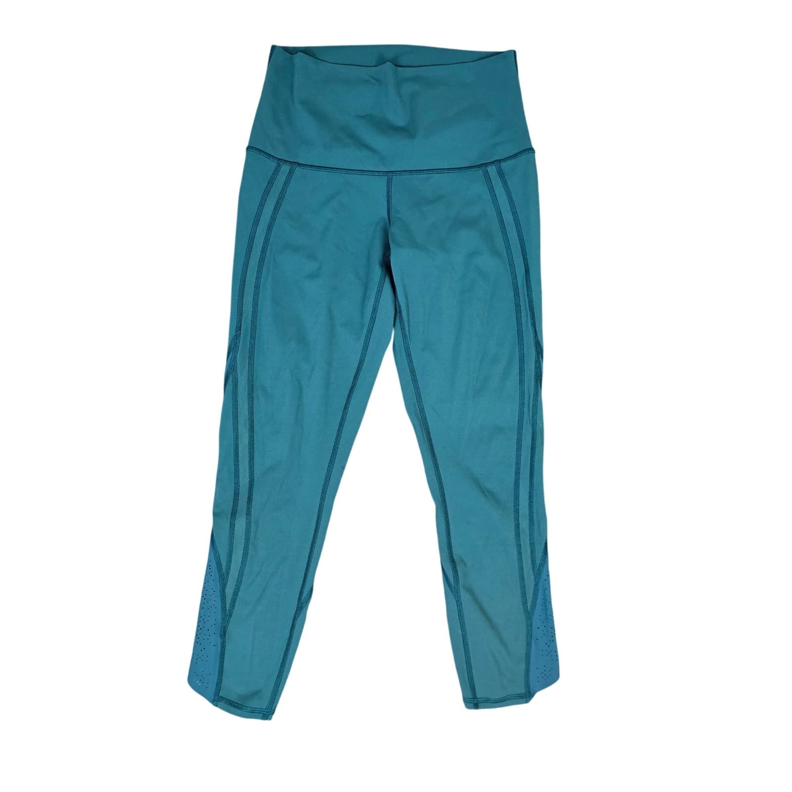 Lululemon In Movement Crop *Everlux 19" - Pacific Teal - Size 6 - Style # W6AHJS - Image 1