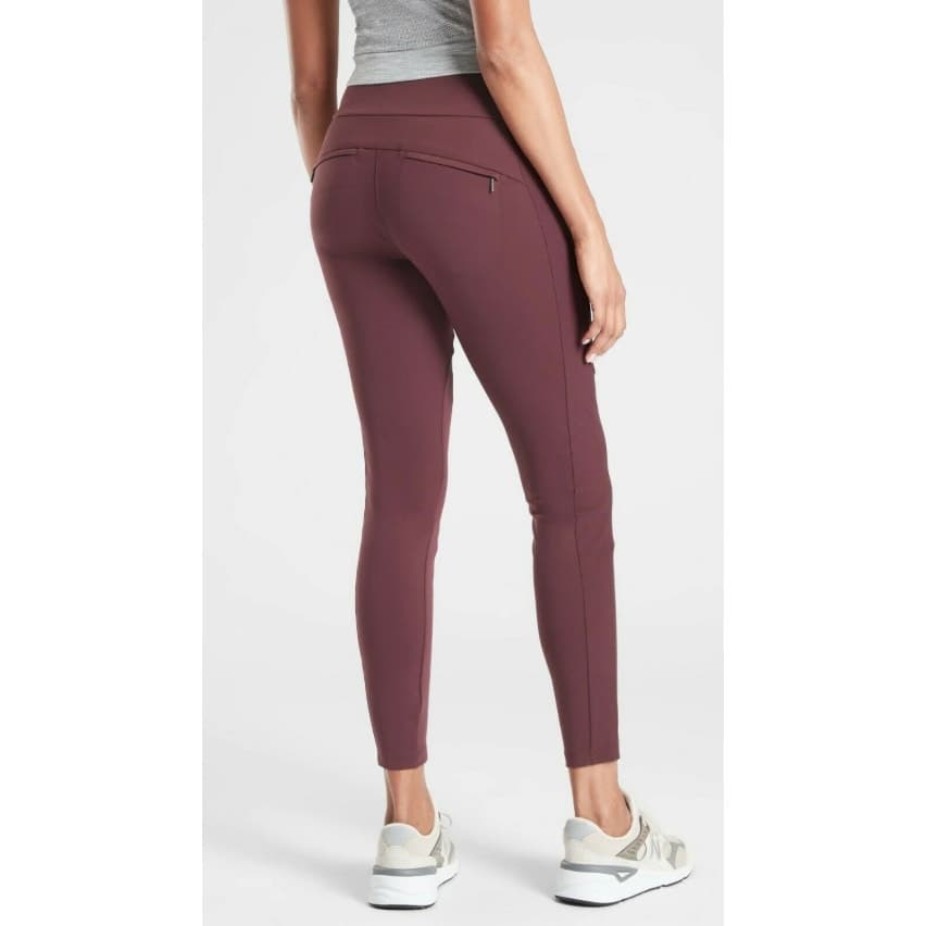 ATHLETA Headlands Hybrid Trek Tight - Antique Burgundy - 6P - - Thumbnail 3