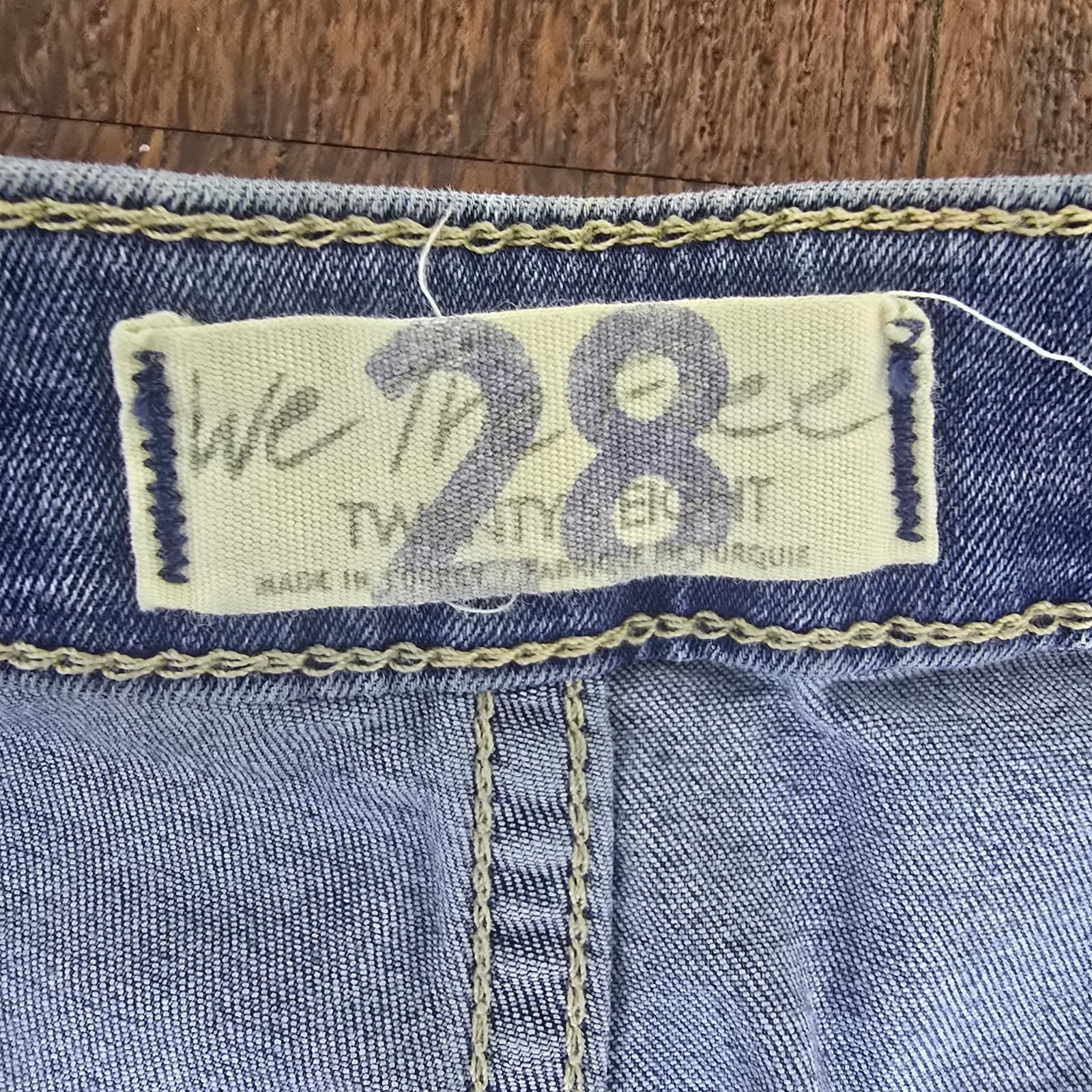 We The Free Float on Flare Jeans Raw Hem High Rise Bell Bottom - Size 28 - Thumbnail 10