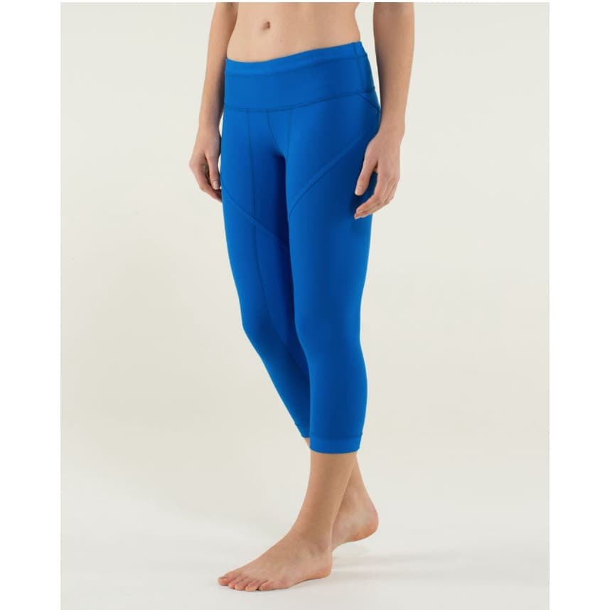 Lululemon Roll Out Crop - Baroque Blue - Size 4 - Thumbnail 2
