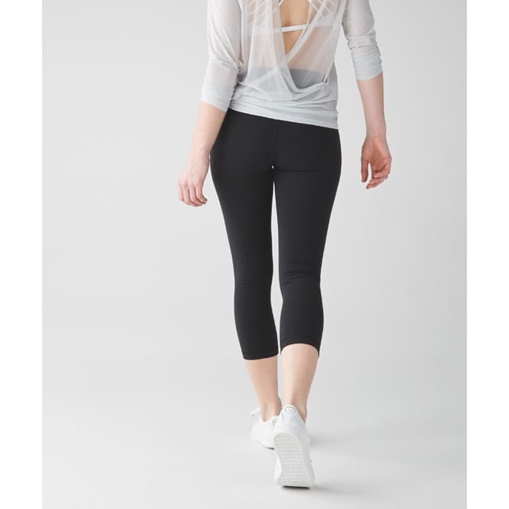 Lululemon Wunder Under Crop (Hi-Rise) - Black - Size 6 - W6ABAS - Thumbnail 5