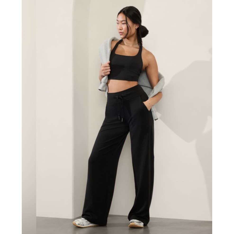 Athleta Balance Sweatpants - Black - Small - Style # 631950 s - Thumbnail 2