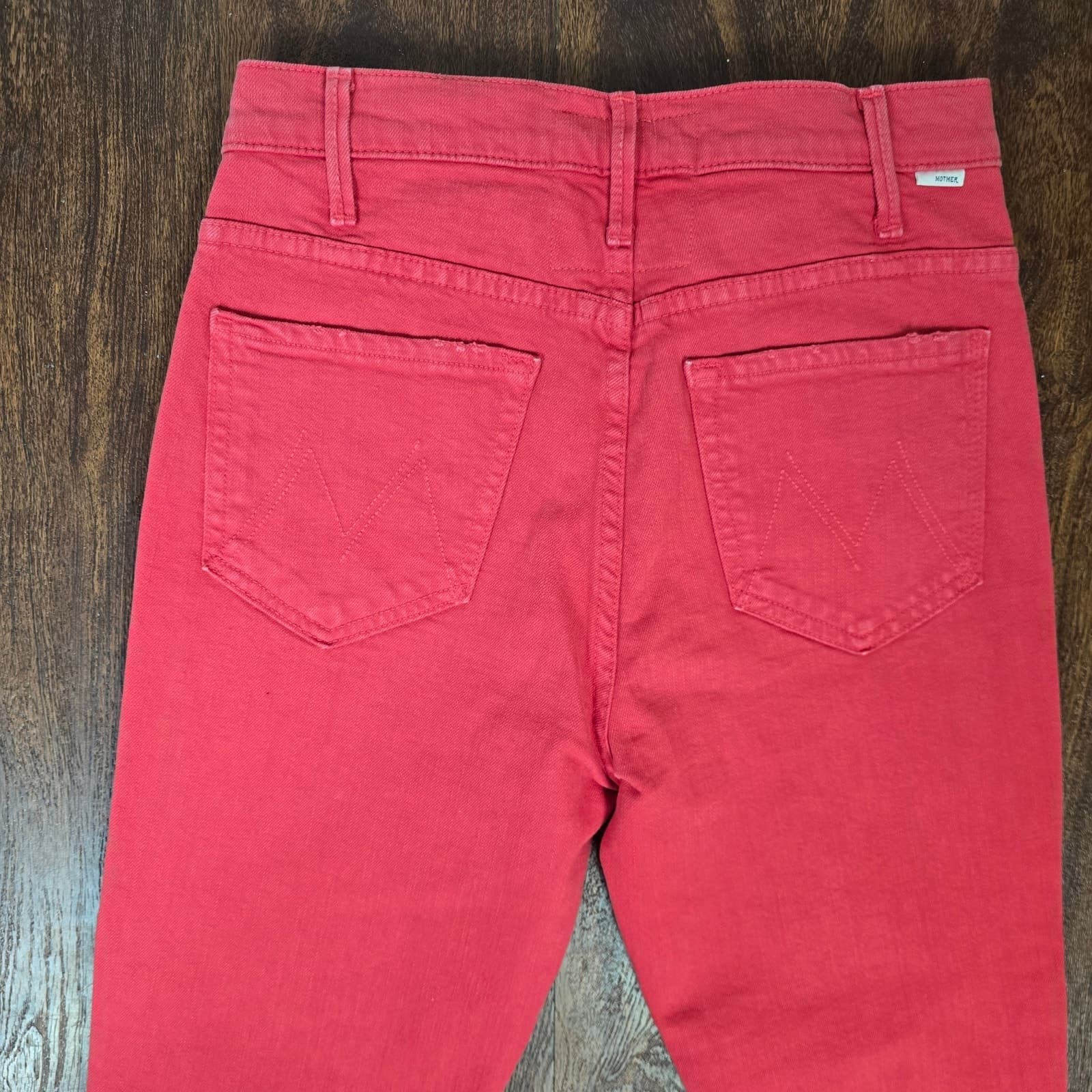 MOTHER The Hustler Ankle Fray - The Devil May Care - Mars Red - Size 27 - Thumbnail 9