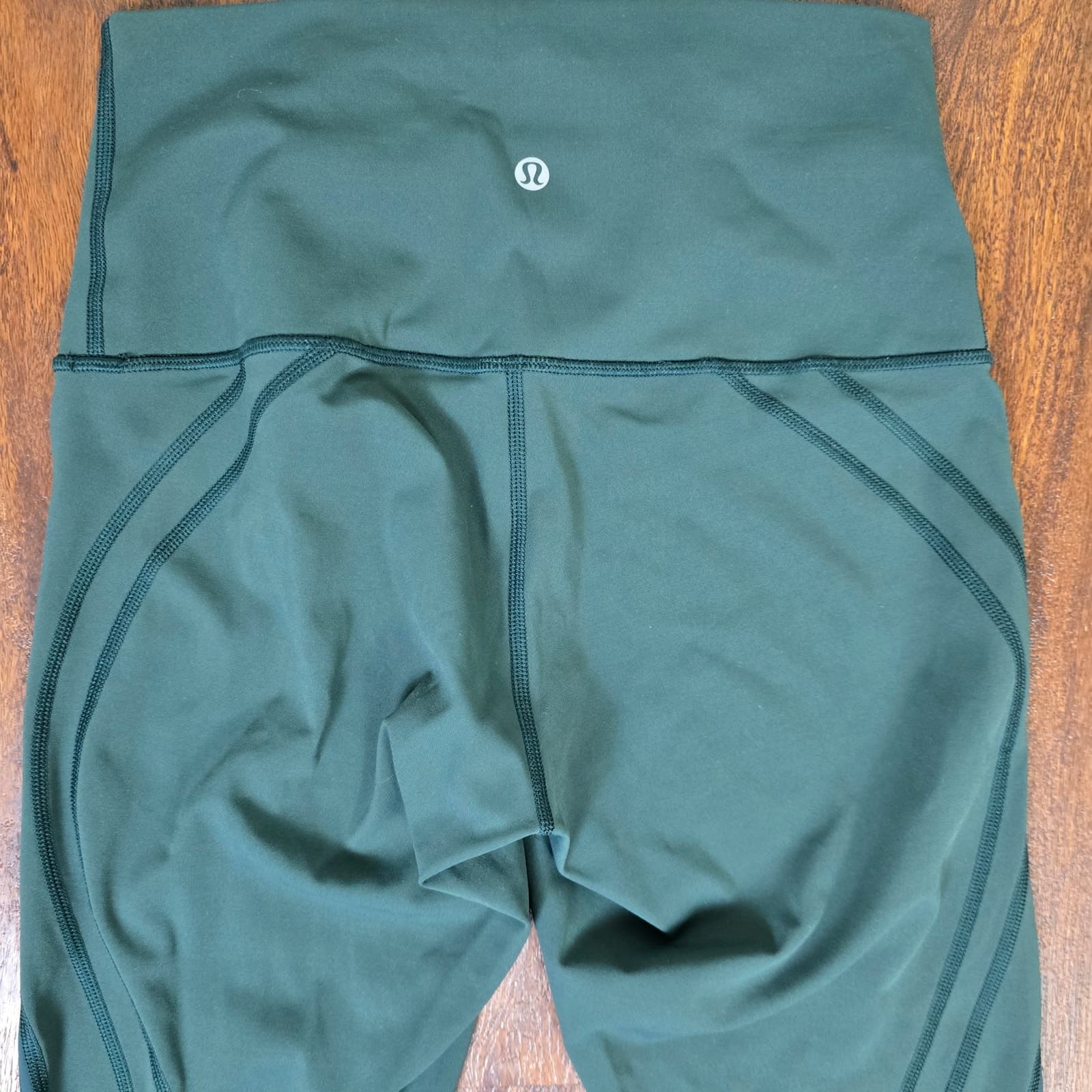 Lululemon In Movement Crop *Everlux 19" - Pacific Teal - Size 6 - Style # W6AHJS - Thumbnail 9