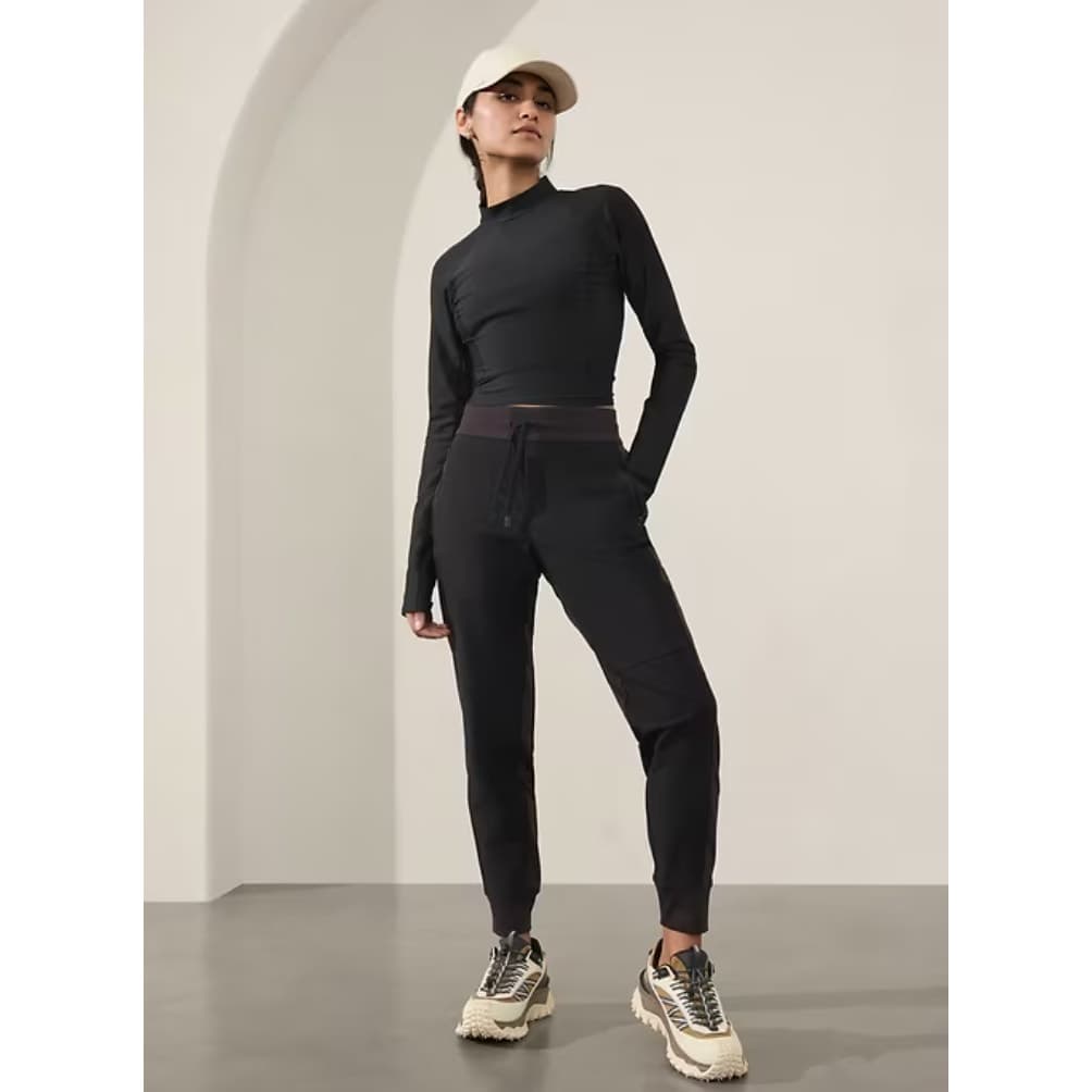 Athleta Headlands Hybrid Trek Jogger - Black - Size 2/T 2 Tall - Style # 486183 - Thumbnail 3