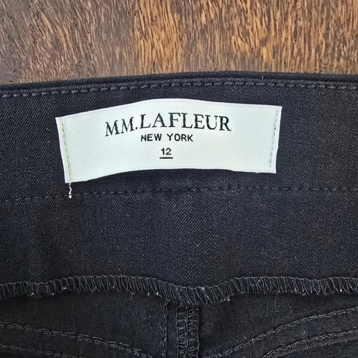 M.M. LaFleur The Hockley Jean - Eco Better Than Denim - Black - Size 12 - NWOT - Thumbnail 12