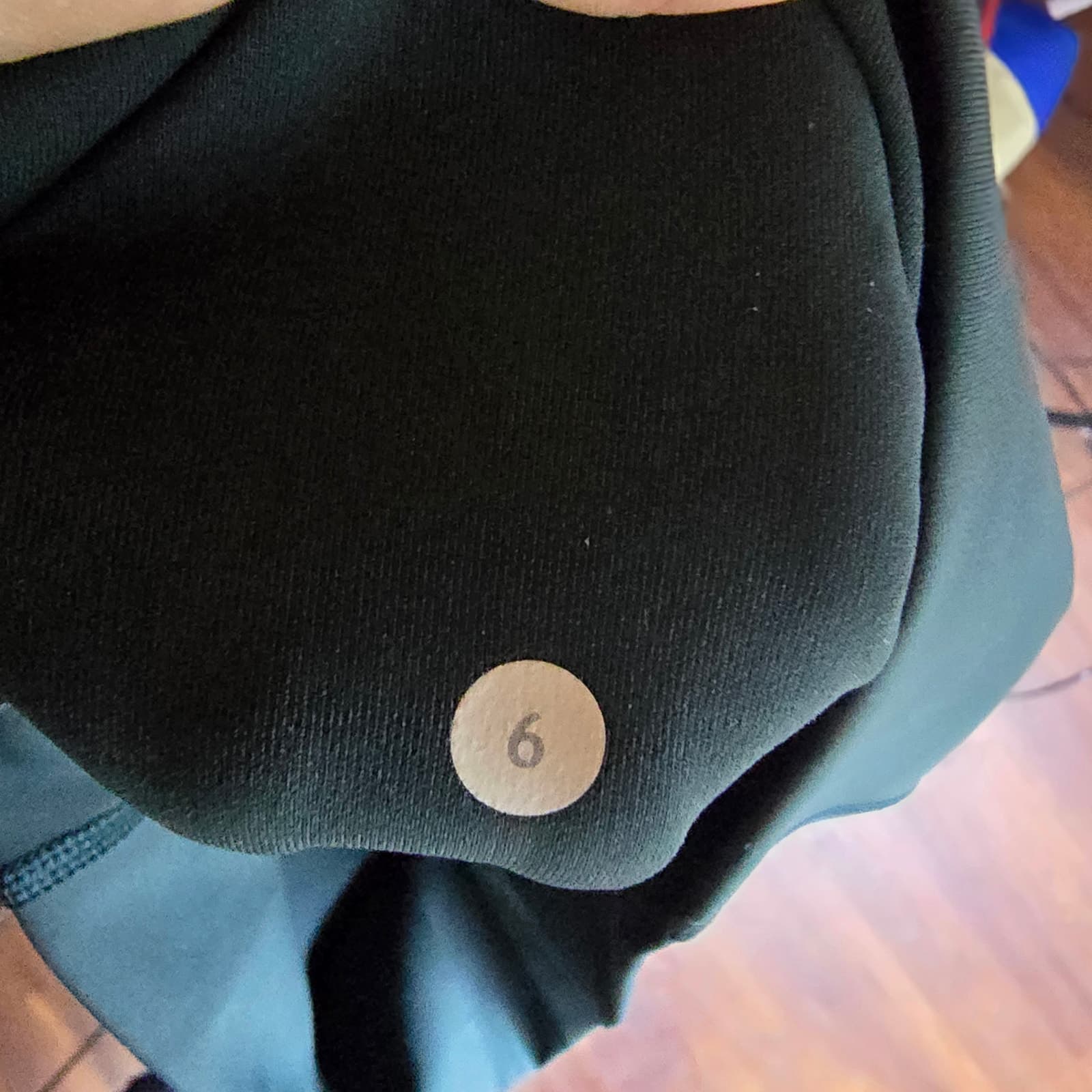 Lululemon In Movement Crop *Everlux 19" - Pacific Teal - Size 6 - Style # W6AHJS - Thumbnail 12