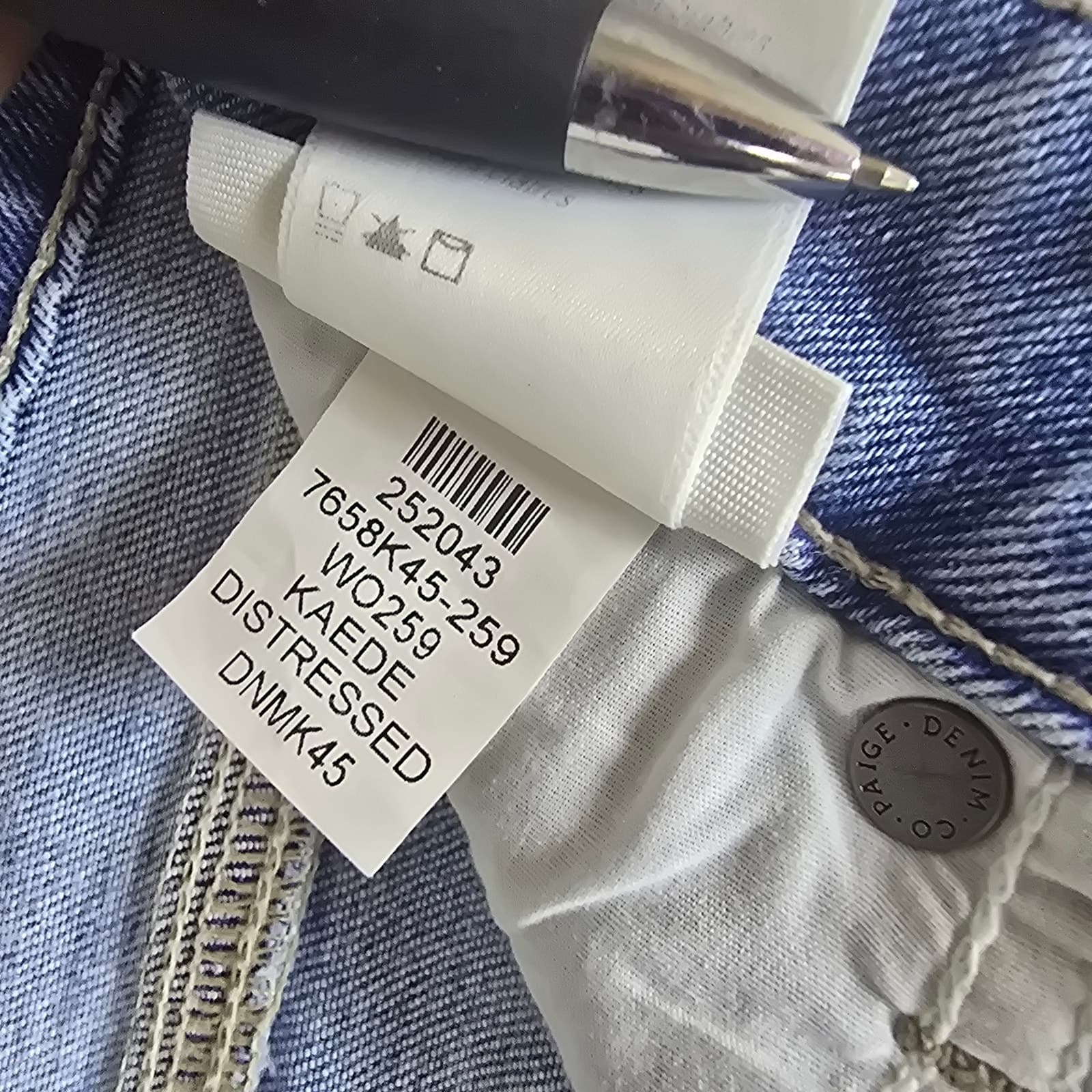 PAIGE Denim Rory Crop Flare Jeans - Kaede Distessed - Size 27 - Thumbnail 8