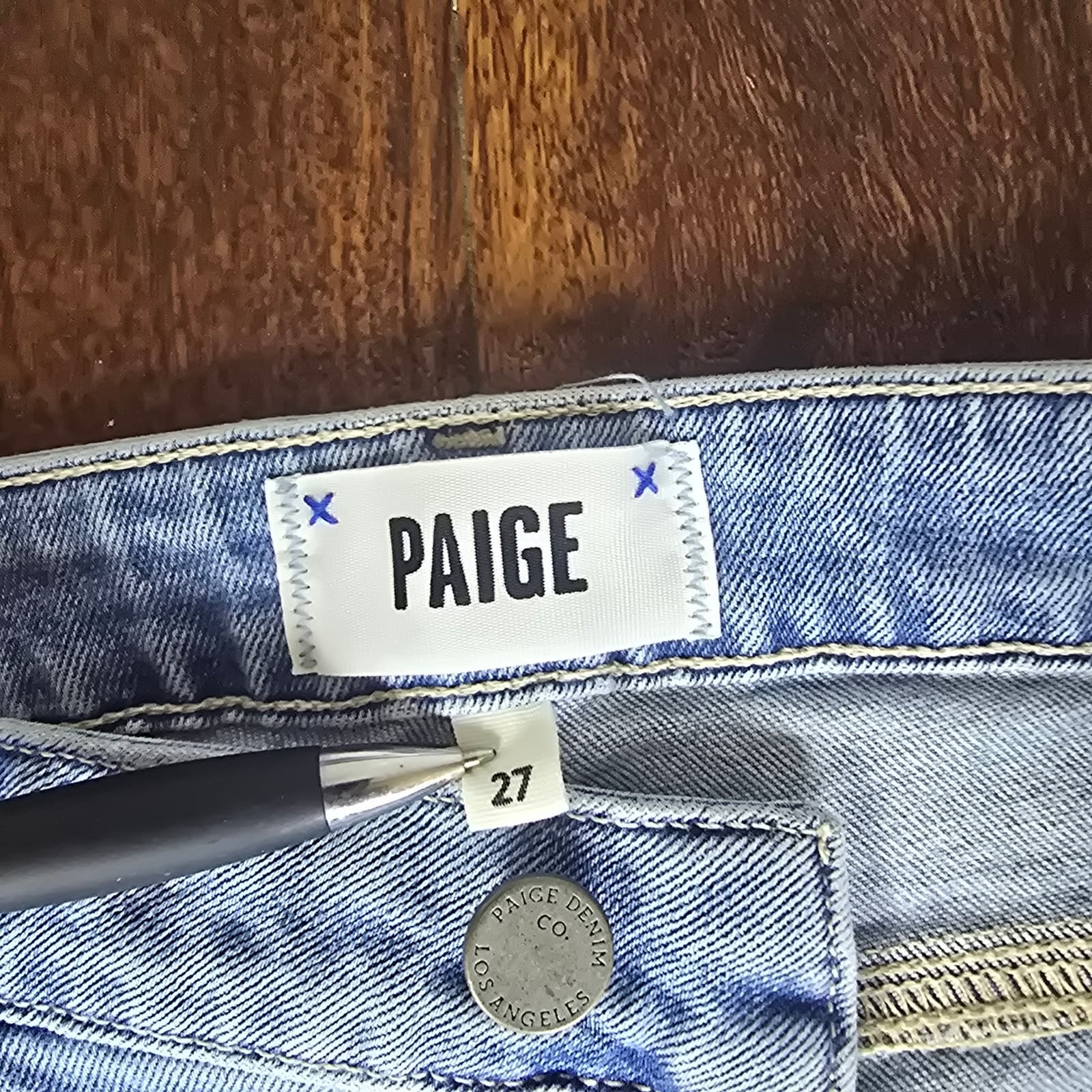 PAIGE Denim Rory Crop Flare Jeans - Kaede Distessed - Size 27 - Thumbnail 6