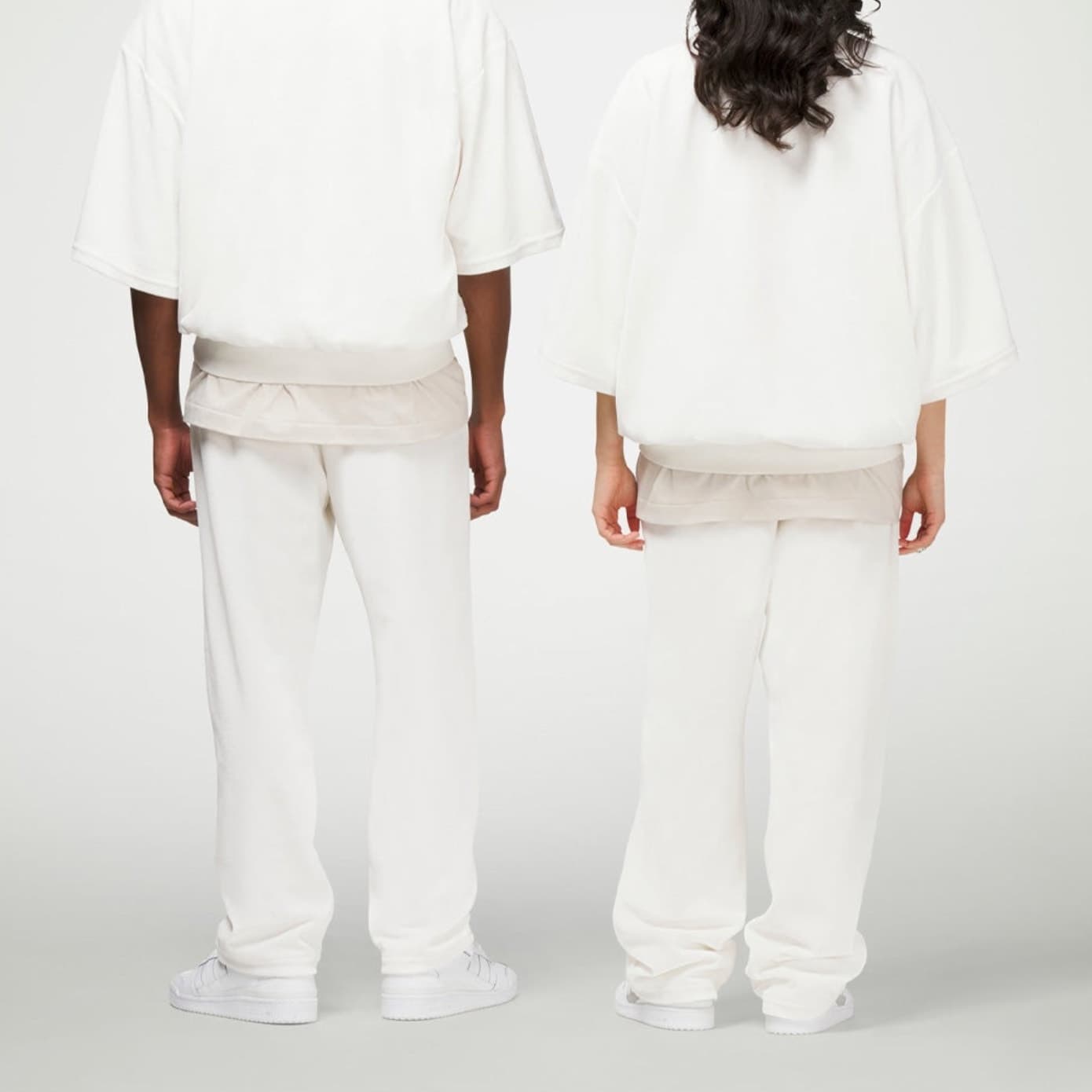 ADIDAS Velour Basketball Pants Unisex Fully Lined White - M - Style # IA3454 - Thumbnail 3