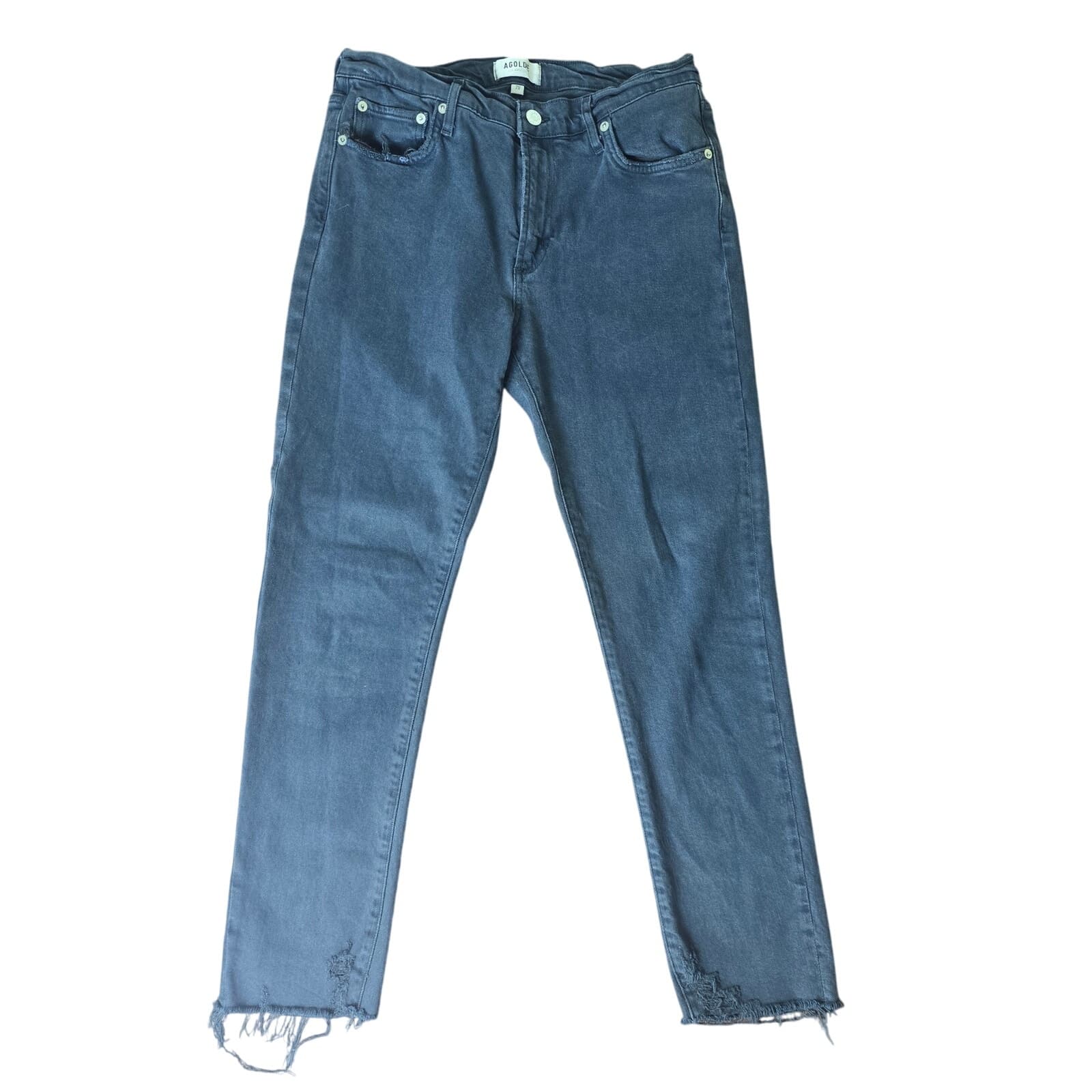 AGOLDE Toni Mid Rise Straight - Feral / Black - Size 29 - Image 1