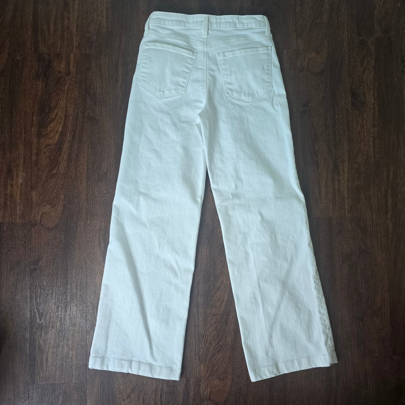 L'AGENCE Clayton High-Rise Wide Leg Flare - Blanc/White - Size 28 - Thumbnail 8