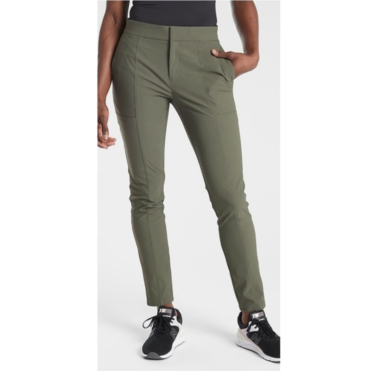 Athleta Wander Stash Skinny Pant - Mountain Olive - Size 2 - Style # 353676 - Thumbnail 2