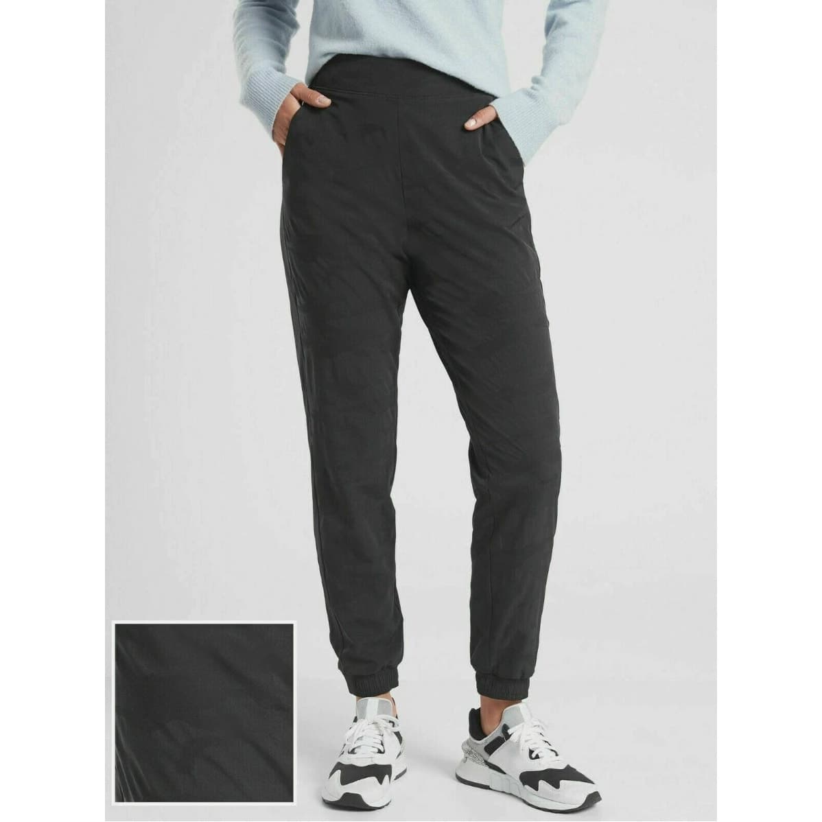 Brooklyn Textured Lined Ankle Pant - Black Camo Lux - Size 10 - 631615 - Thumbnail 2