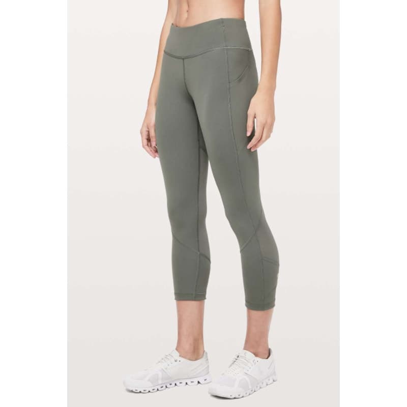 Lululemon Pace Rival Crop *22" Grey Sage - Size 6 - W6AV0S - Thumbnail 2