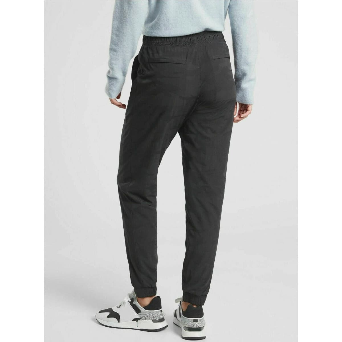 Brooklyn Textured Lined Ankle Pant - Black Camo Lux - Size 10 - 631615 - Thumbnail 3