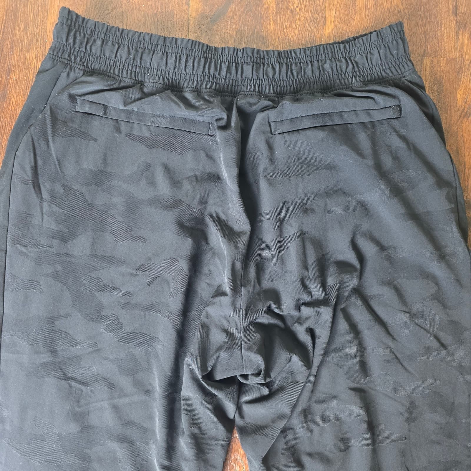 Brooklyn Textured Lined Ankle Pant - Black Camo Lux - Size 10 - 631615 - Thumbnail 10