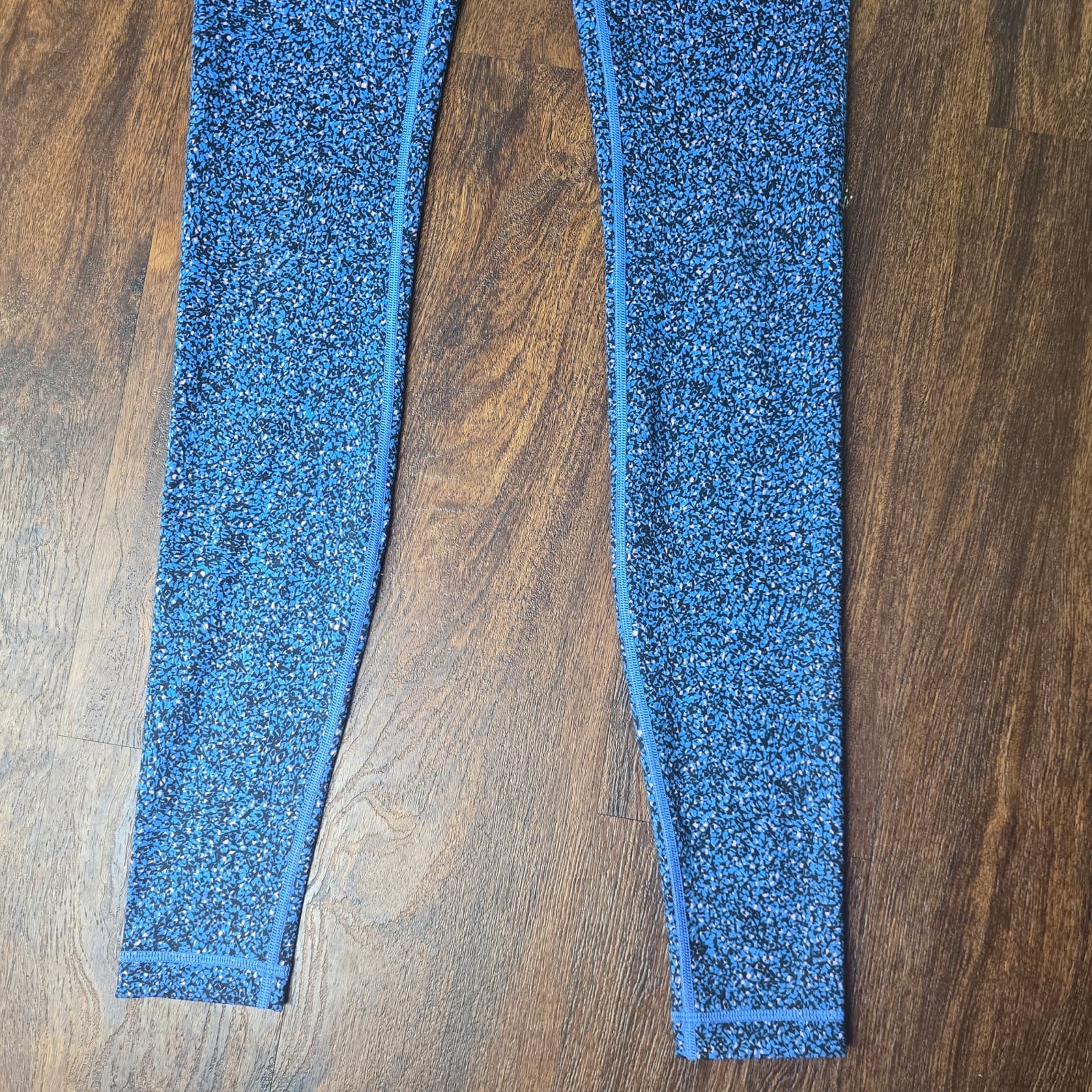 Lululemon Wunder Under Leggings Flashback Static Powder Pink Kayak Blue - Size 4 - Thumbnail 3