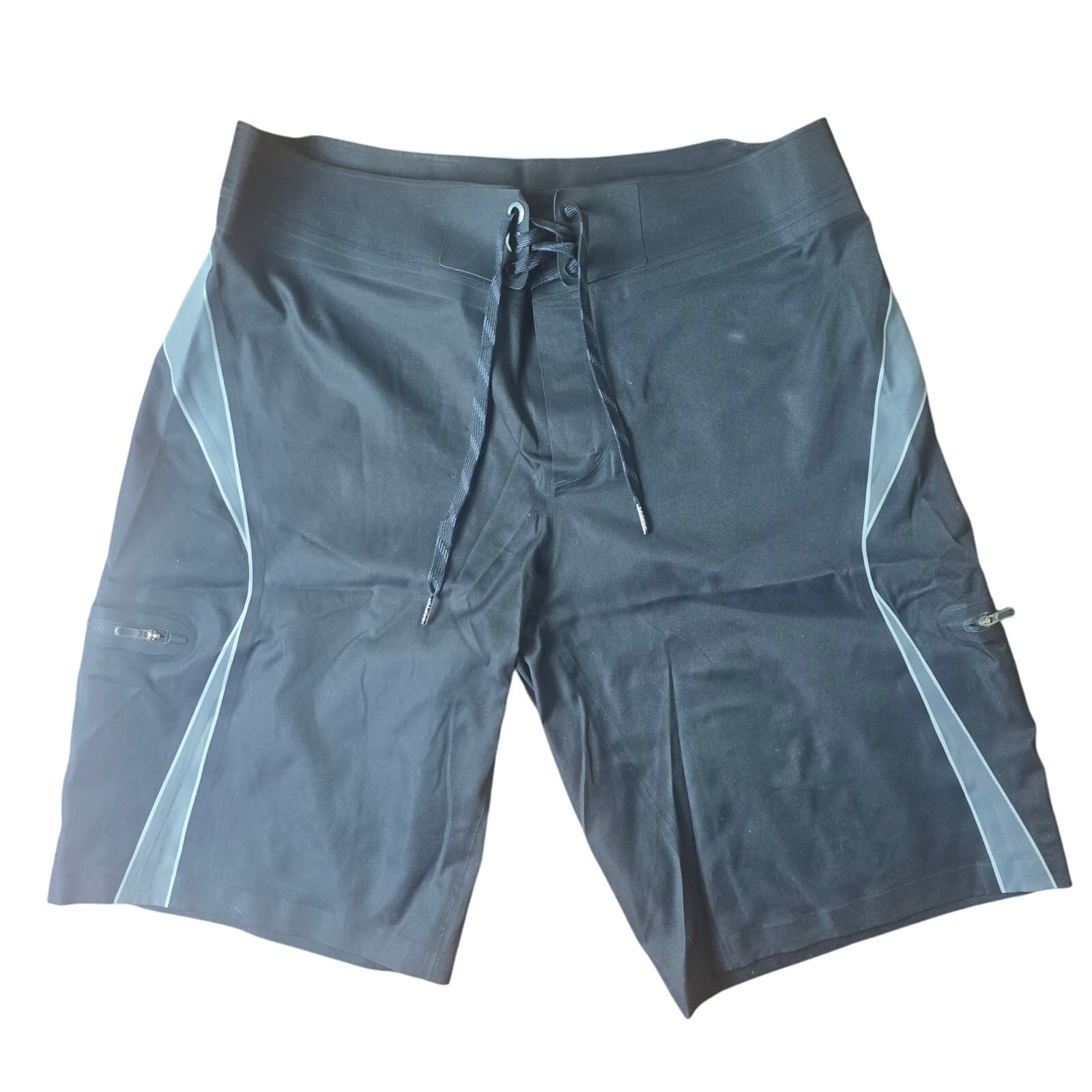 Lululemon Current State Board Shorts Swim Trunks - Black Wave - Size 34 - Image 1