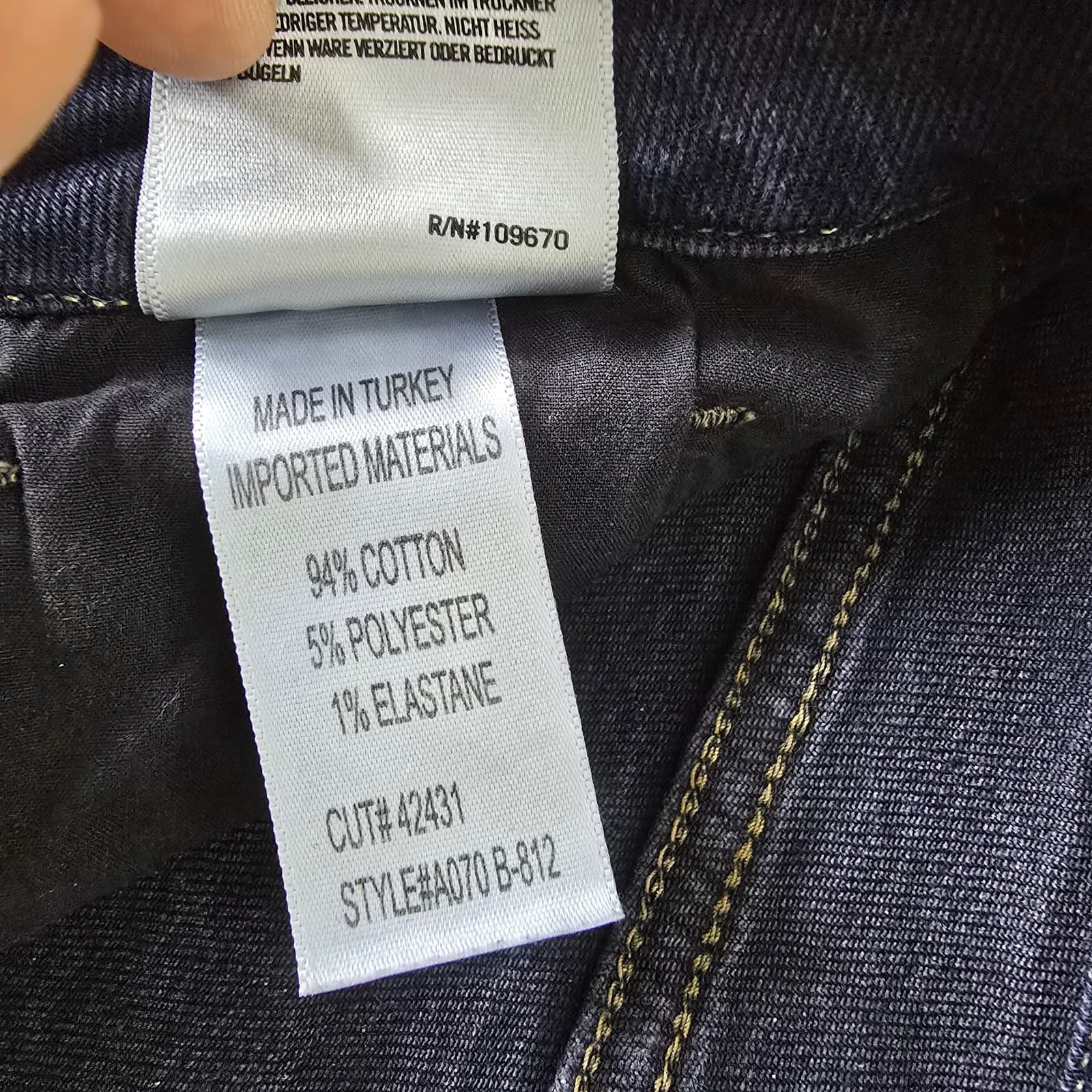 AGOLDE Lara Skinny Jeans Low-Rise Distressed Ankle Length- Black - Size 27 - Thumbnail 12