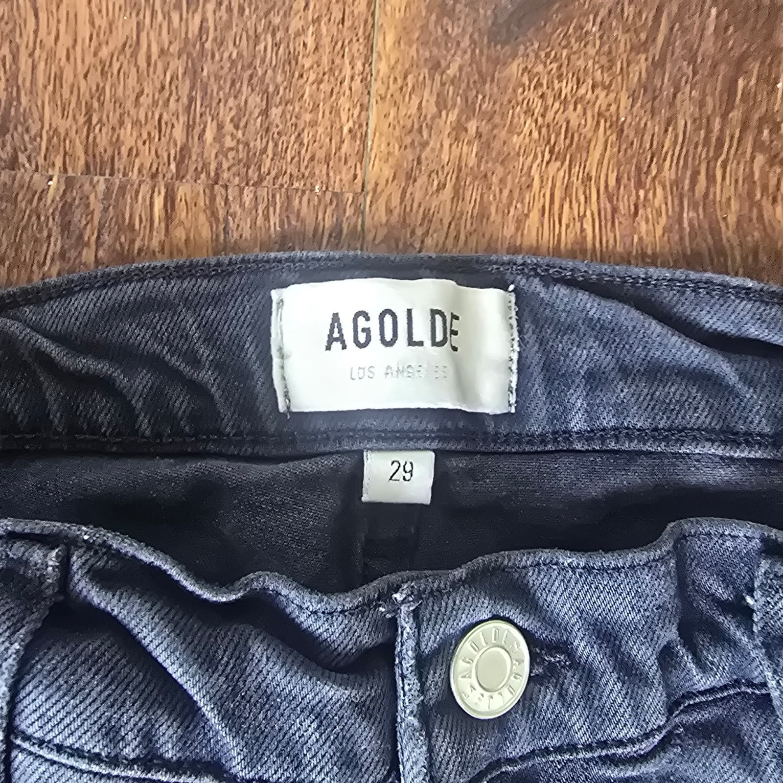 AGOLDE Toni Mid Rise Straight - Feral / Black - Size 29 - Thumbnail 11