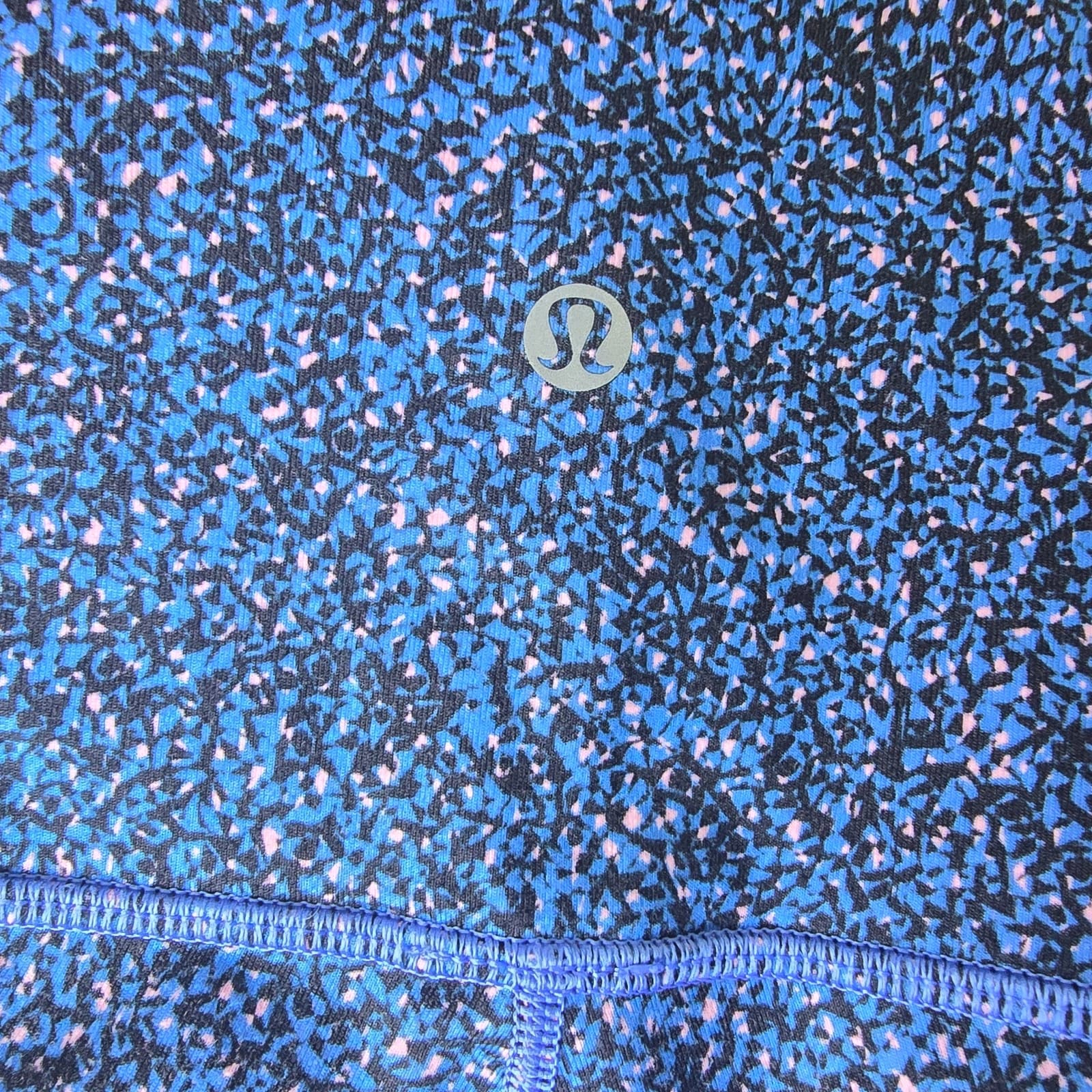 Lululemon Wunder Under Leggings Flashback Static Powder Pink Kayak Blue - Size 4 - Thumbnail 6