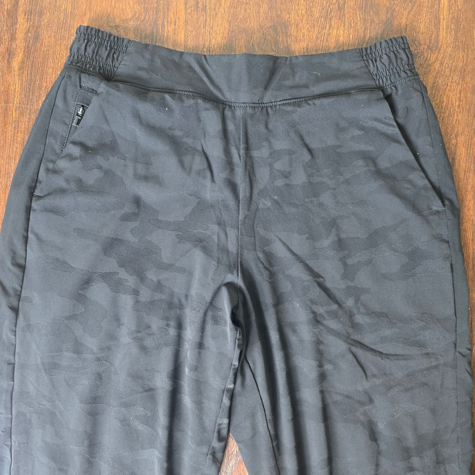 Brooklyn Textured Lined Ankle Pant - Black Camo Lux - Size 10 - 631615 - Thumbnail 7