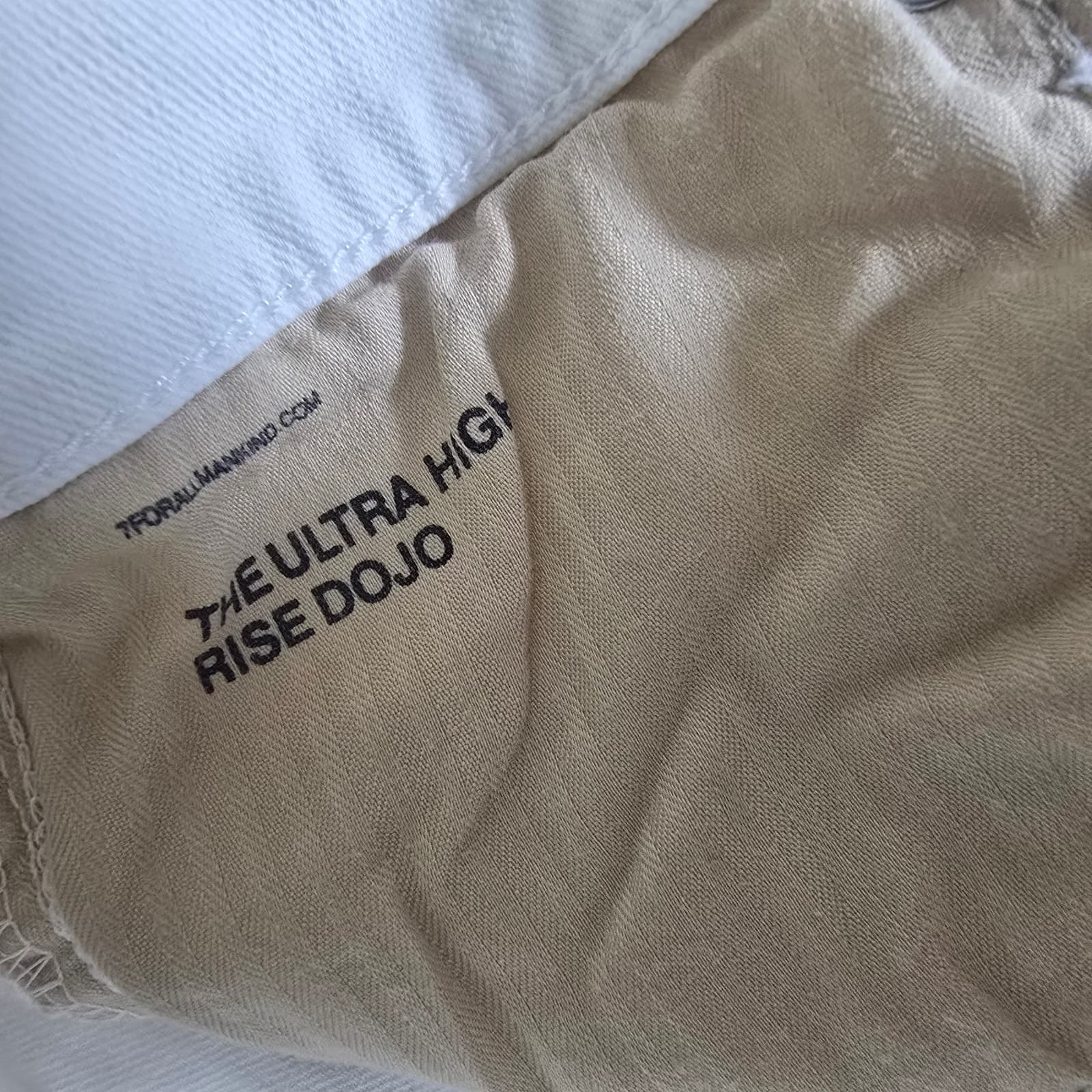 7 For All Mankind Ultra High Rise Dojo Jeans - White - Size 29 - Thumbnail 10