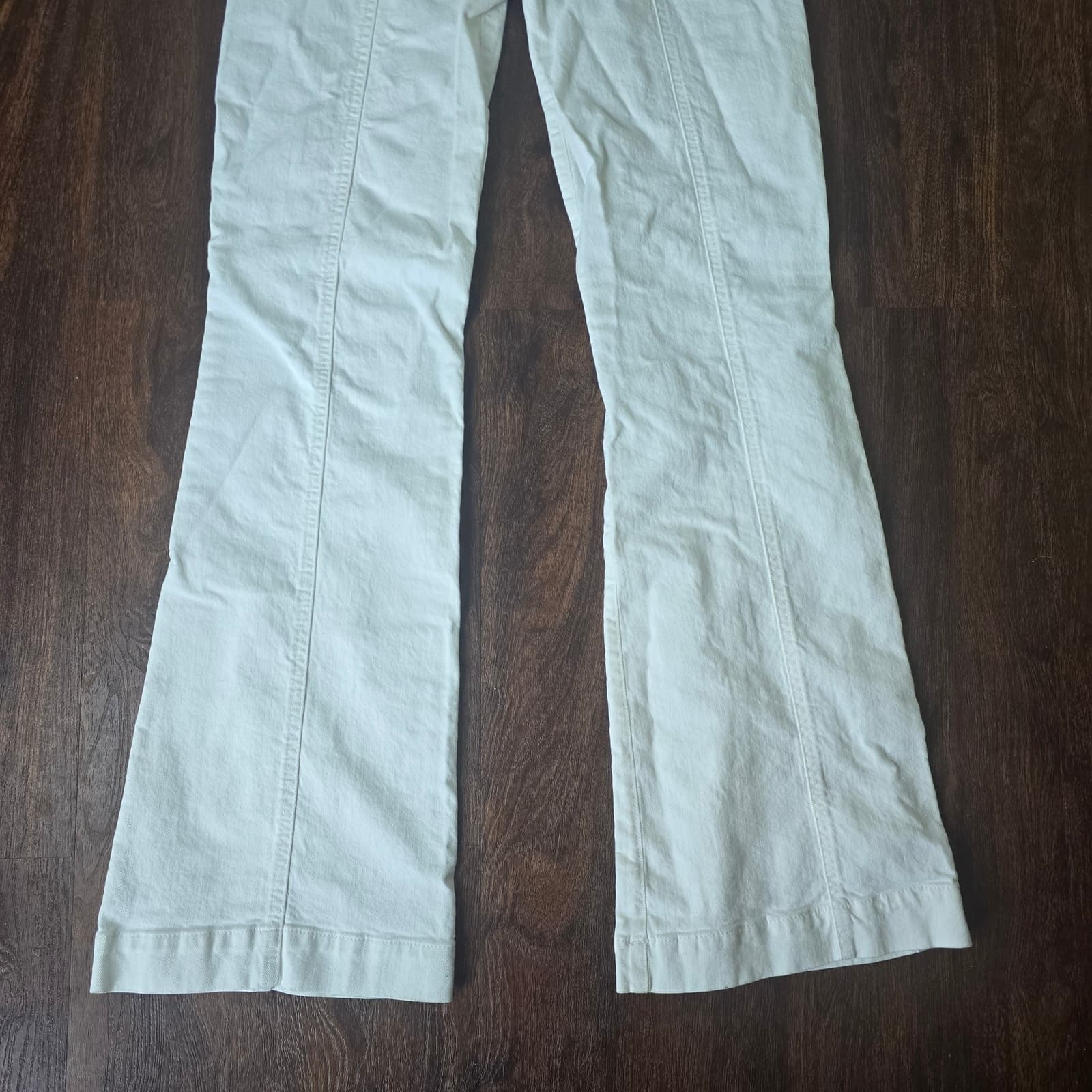 7 For All Mankind Ultra High Rise Dojo Jeans - White - Size 29 - Thumbnail 9