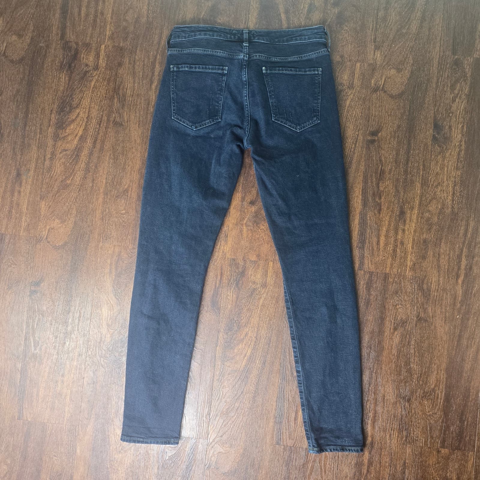 AGOLDE Lara Skinny Jeans Low-Rise Distressed Ankle Length- Black - Size 27 - Thumbnail 9