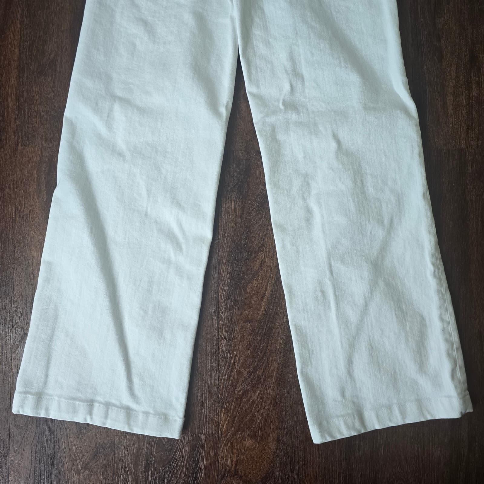 L'AGENCE Clayton High-Rise Wide Leg Flare - Blanc/White - Size 28 - Thumbnail 10