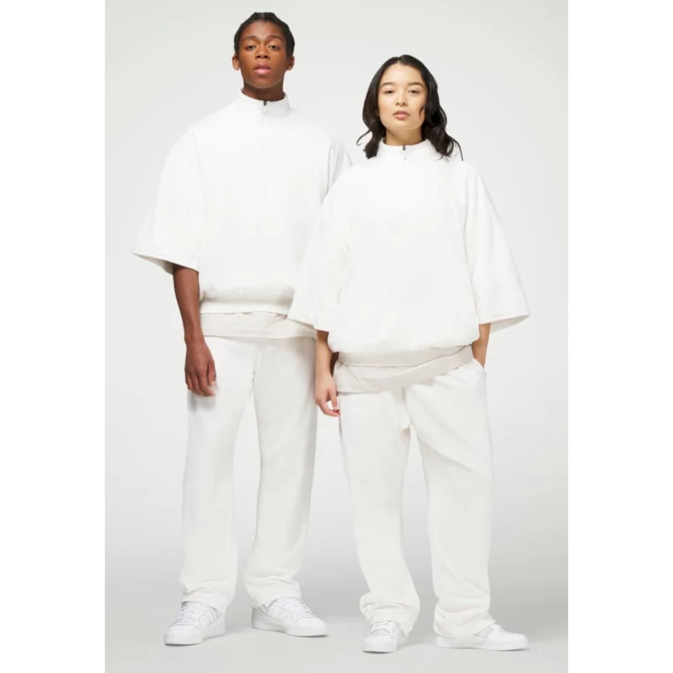 ADIDAS Velour Basketball Pants Unisex Fully Lined White - M - Style # IA3454 - Thumbnail 2