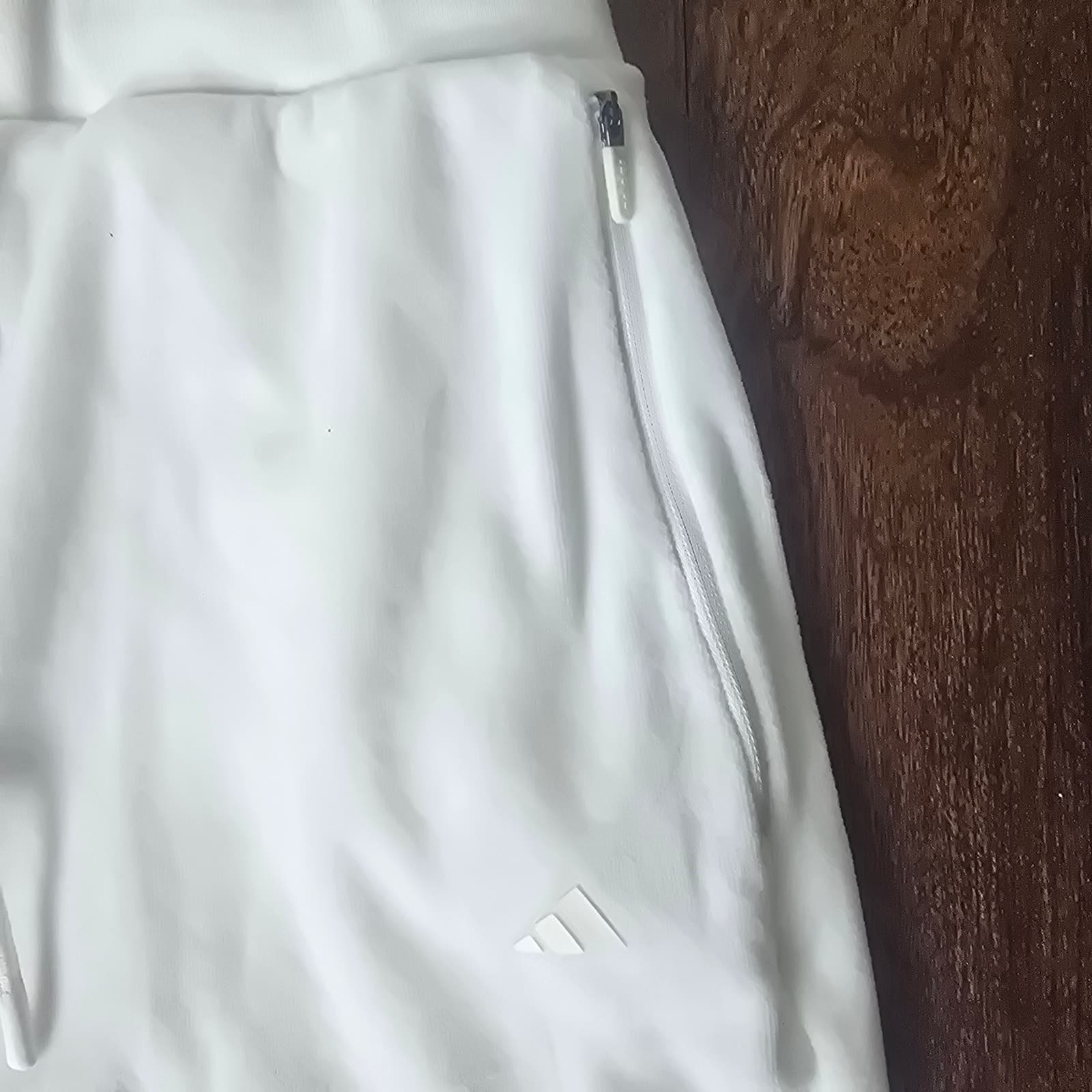 ADIDAS Velour Basketball Pants Unisex Fully Lined White - M - Style # IA3454 - Thumbnail 6