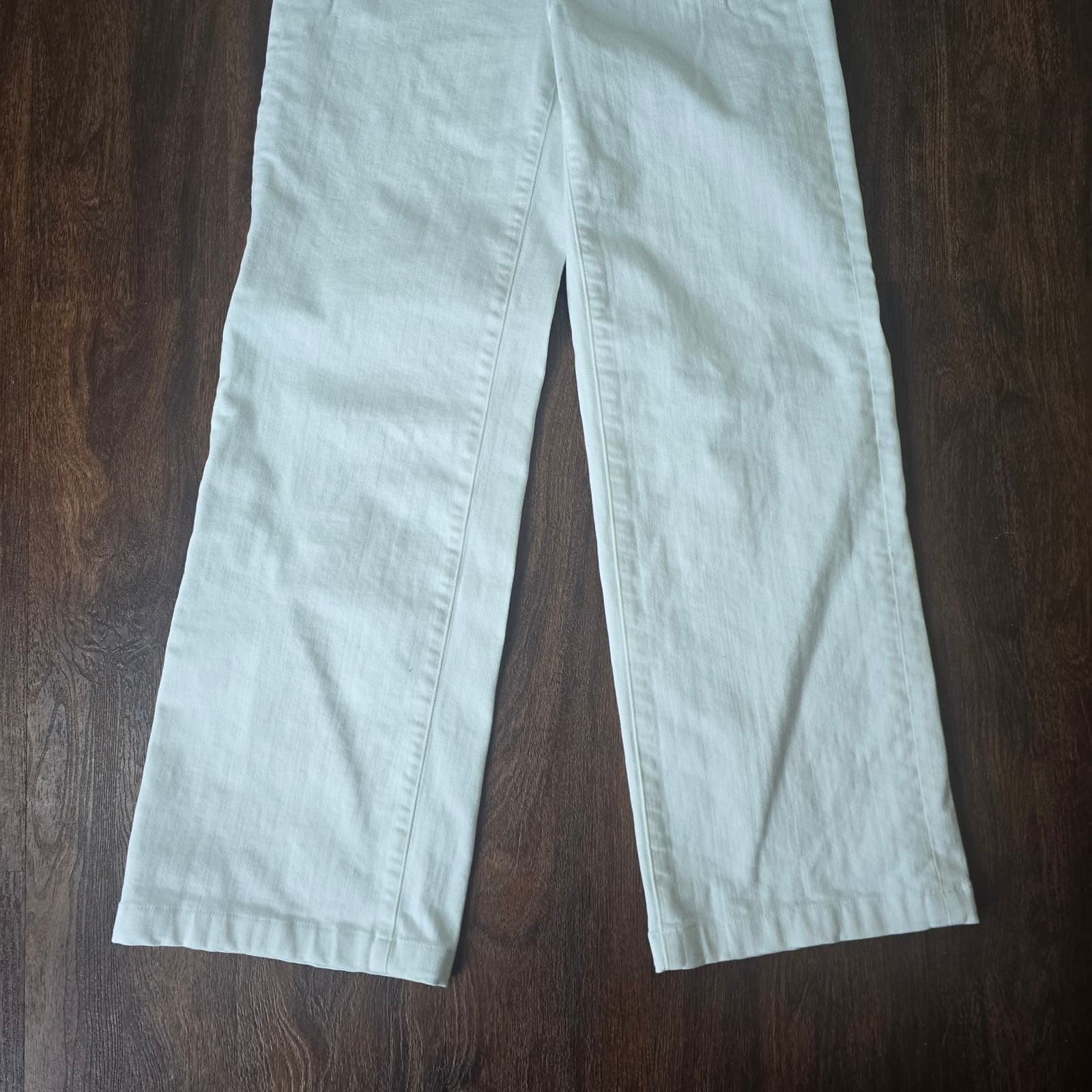 L'AGENCE Clayton High-Rise Wide Leg Flare - Blanc/White - Size 28 - Thumbnail 7