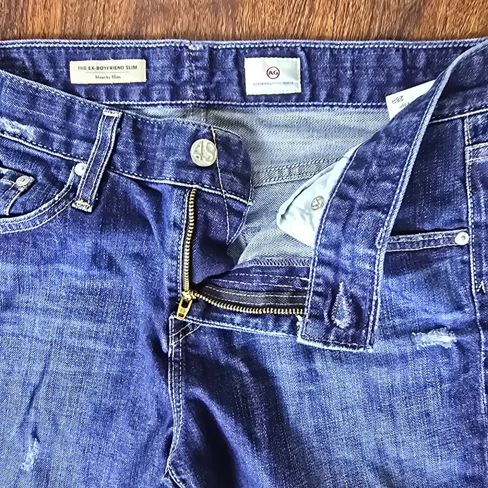 AG Jeans The Ex-Boyfriend Slim Slouchy Slim Jieans - 28R - Thumbnail 7