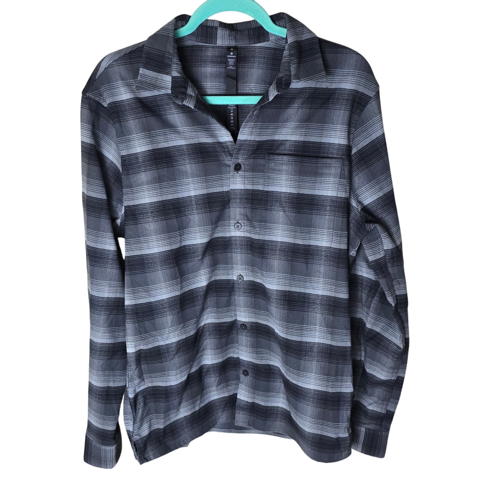 Lululemon Men's Mason Peak Flannel Long Sleeve Shirt - Medium - Image 1