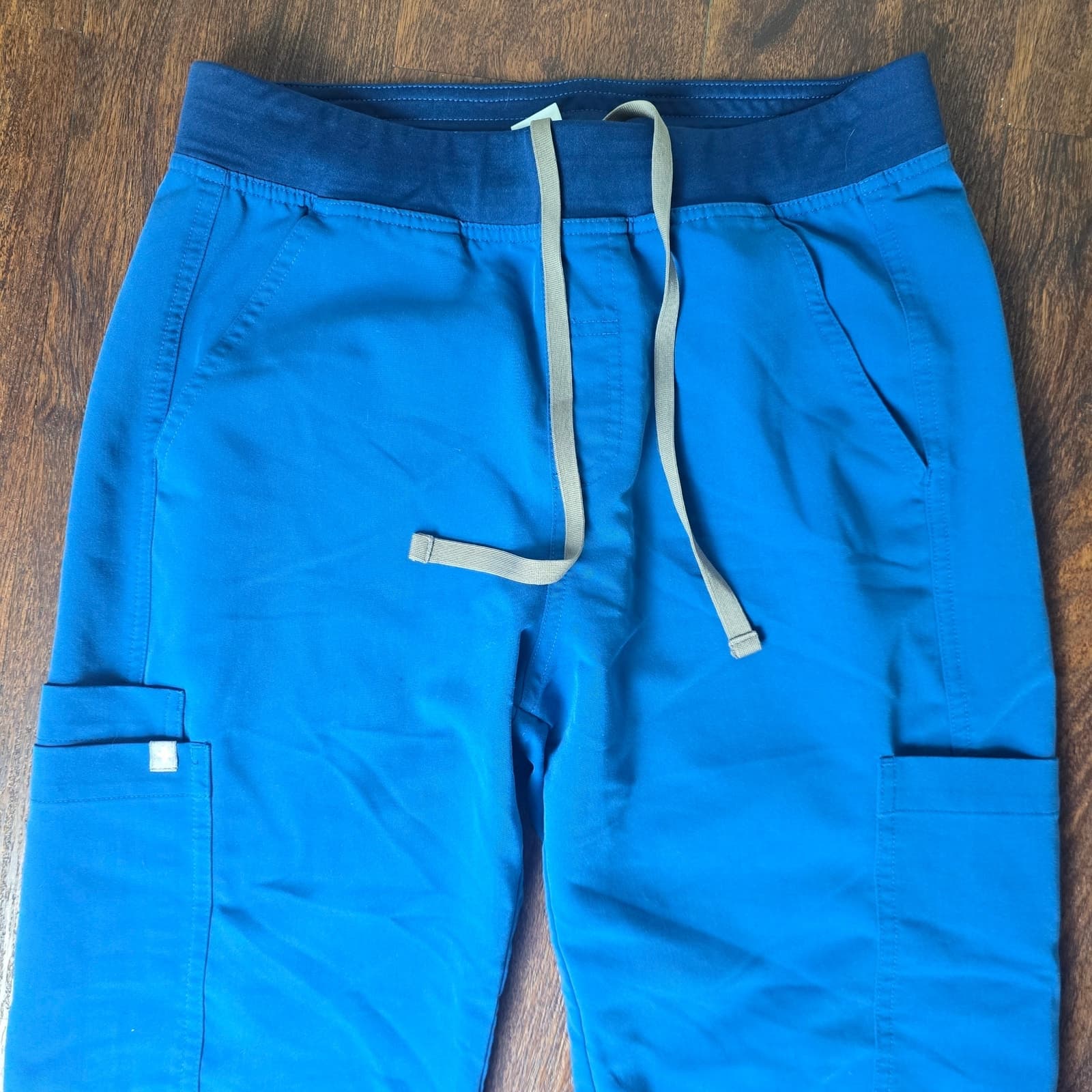 FIGS Men's Axim Scrub Cargo Pants - Alps Blue - Small - Thumbnail 2