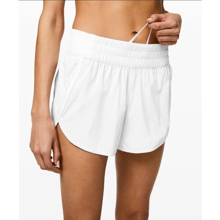 Lululemon Tracker Short V *4" - White - Size 8 - W7AT7S - Thumbnail 2