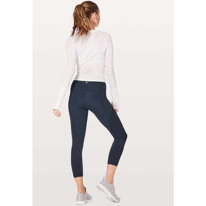 Lululemon All The Right Places Crop II *23" - True Navy - Size 2 - W6AMYS - Thumbnail 4