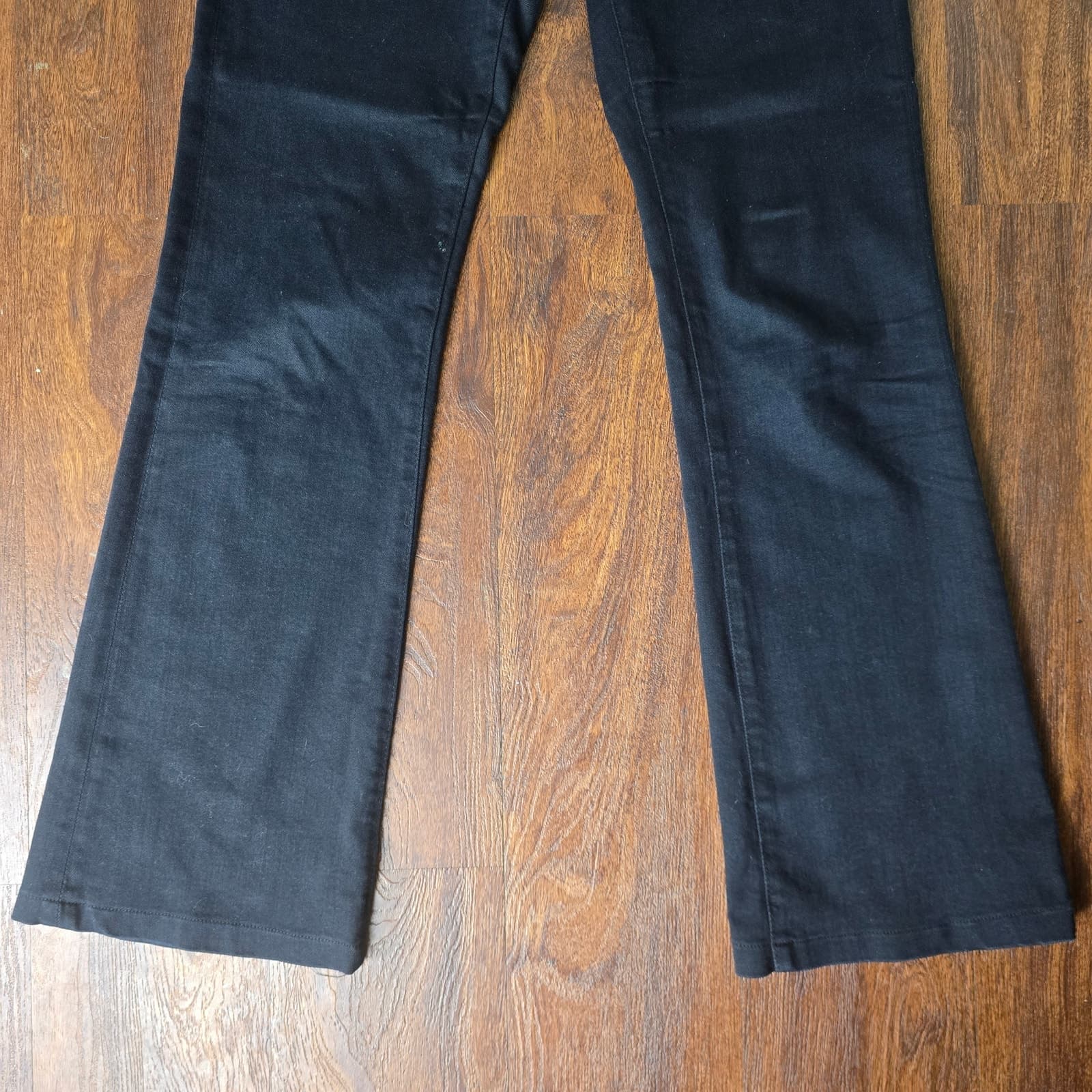 AG Jeans The Angel Bootcut Black Mid-Rise Jeans - 27R - Thumbnail 7
