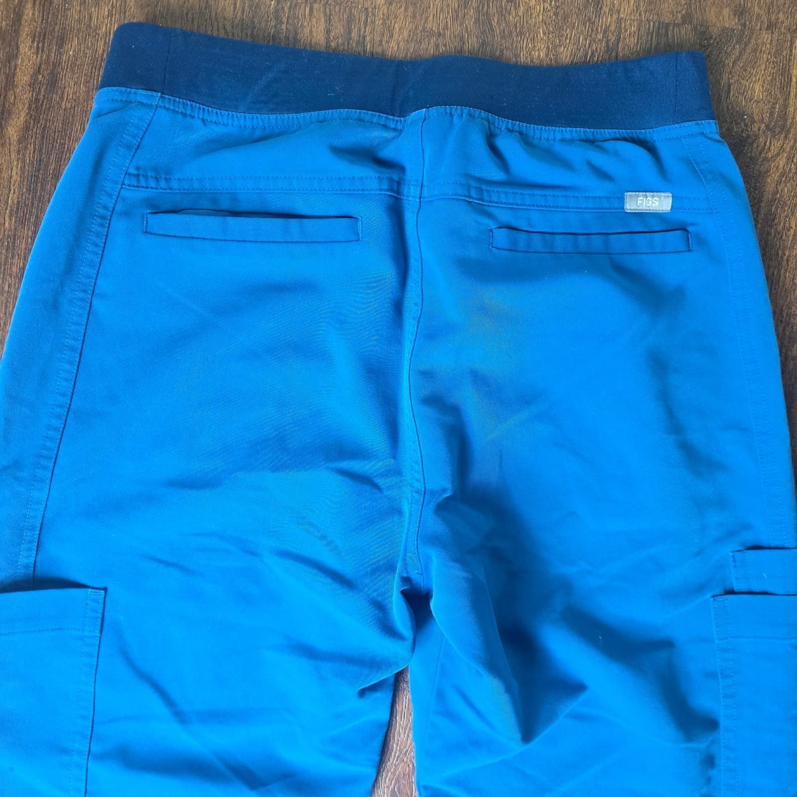 FIGS Men's Axim Scrub Cargo Pants - Alps Blue - Small - Thumbnail 4