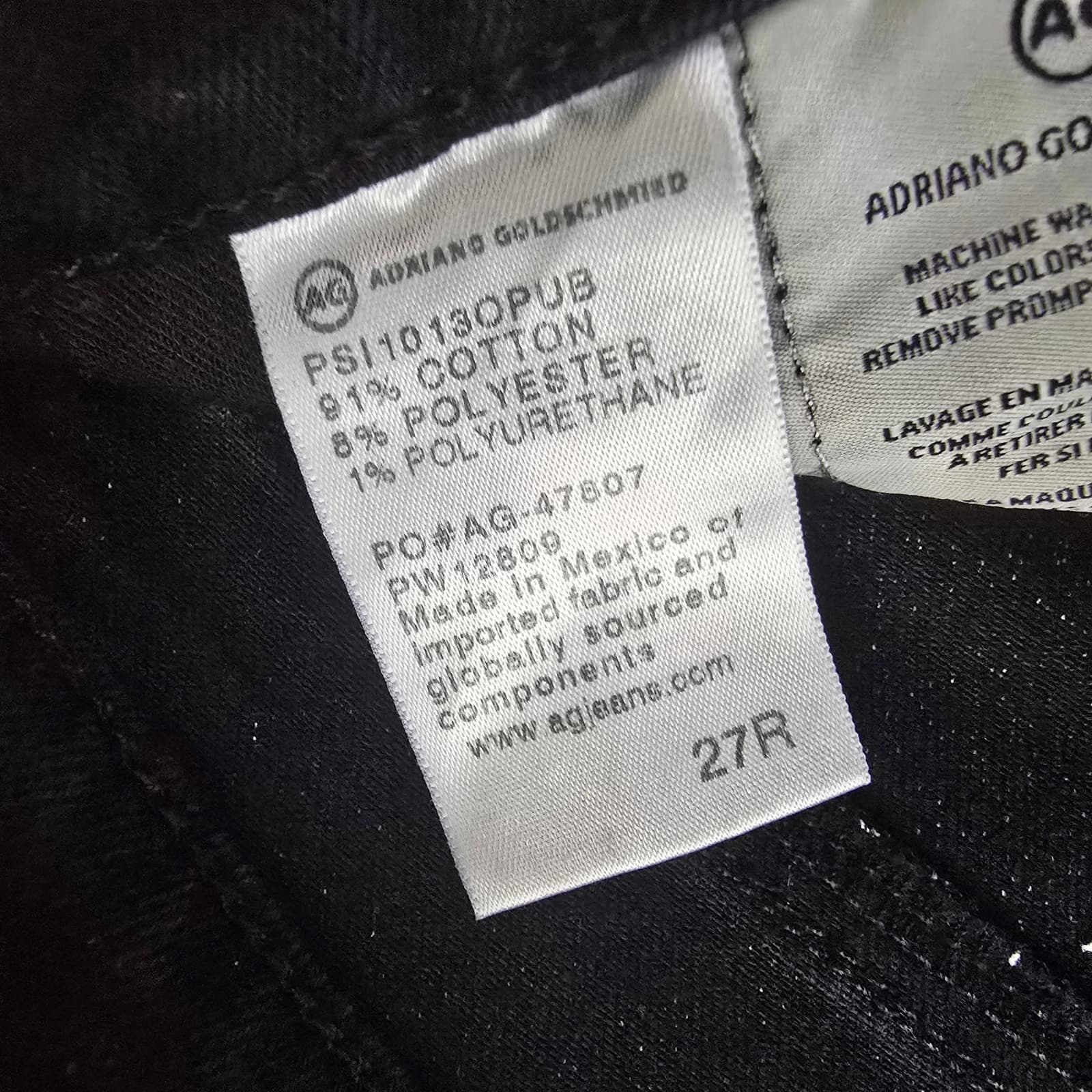 AG Jeans The Angel Bootcut Black Mid-Rise Jeans - 27R - Thumbnail 11